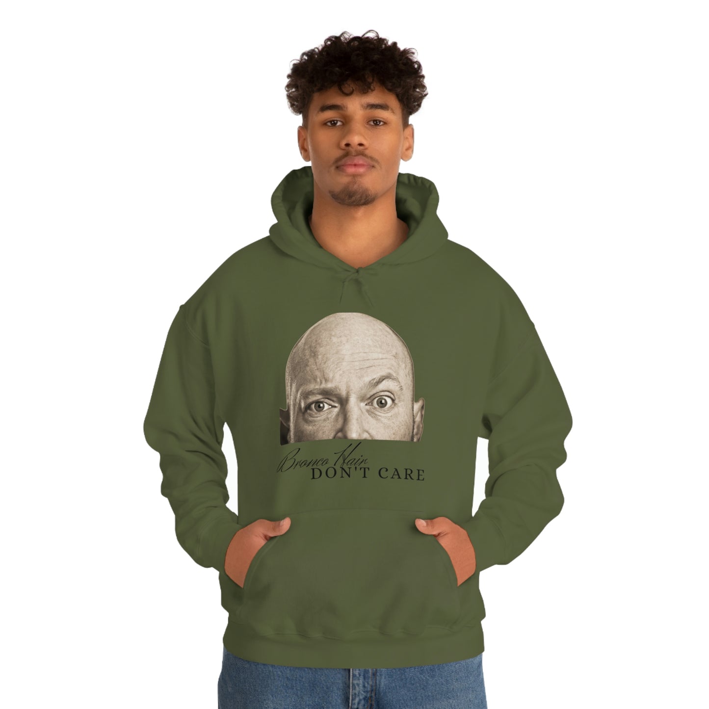 Men's Bronco Hair - Heavy Blend Hooded Sweatshirt