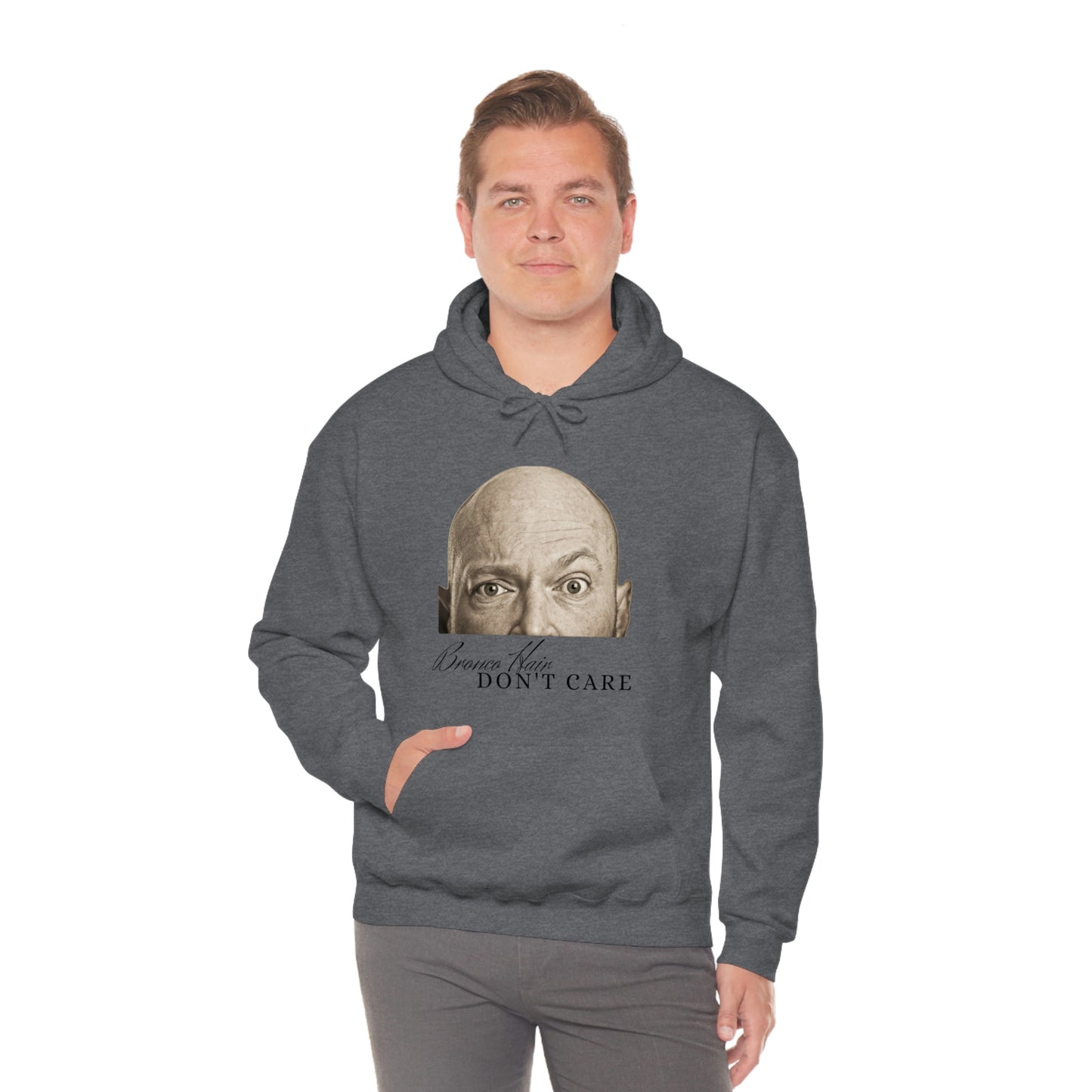 Men's Bronco Hair - Heavy Blend Hooded Sweatshirt