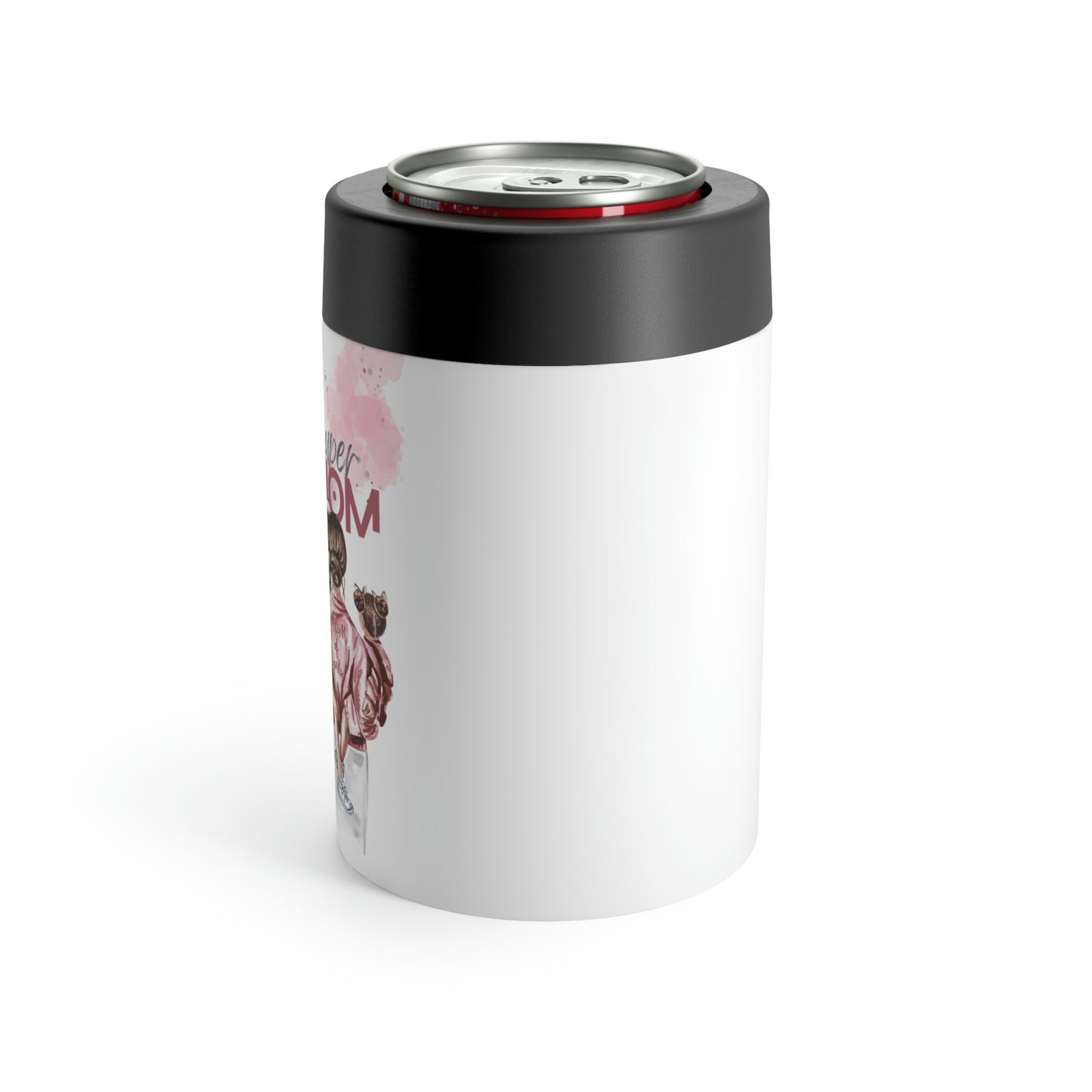 Super MOM / Mom of Girls - Watercolor - Bronco - Can Holder