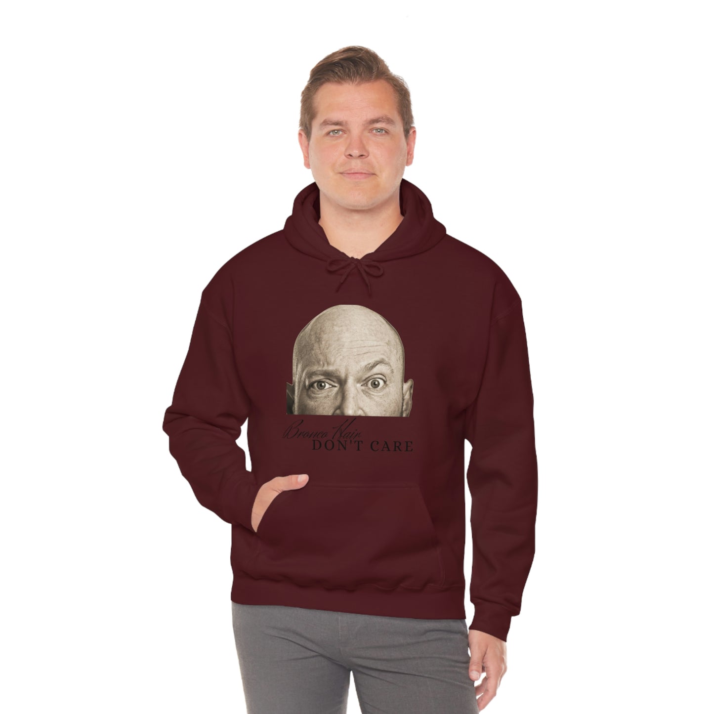 Men's Bronco Hair - Heavy Blend Hooded Sweatshirt