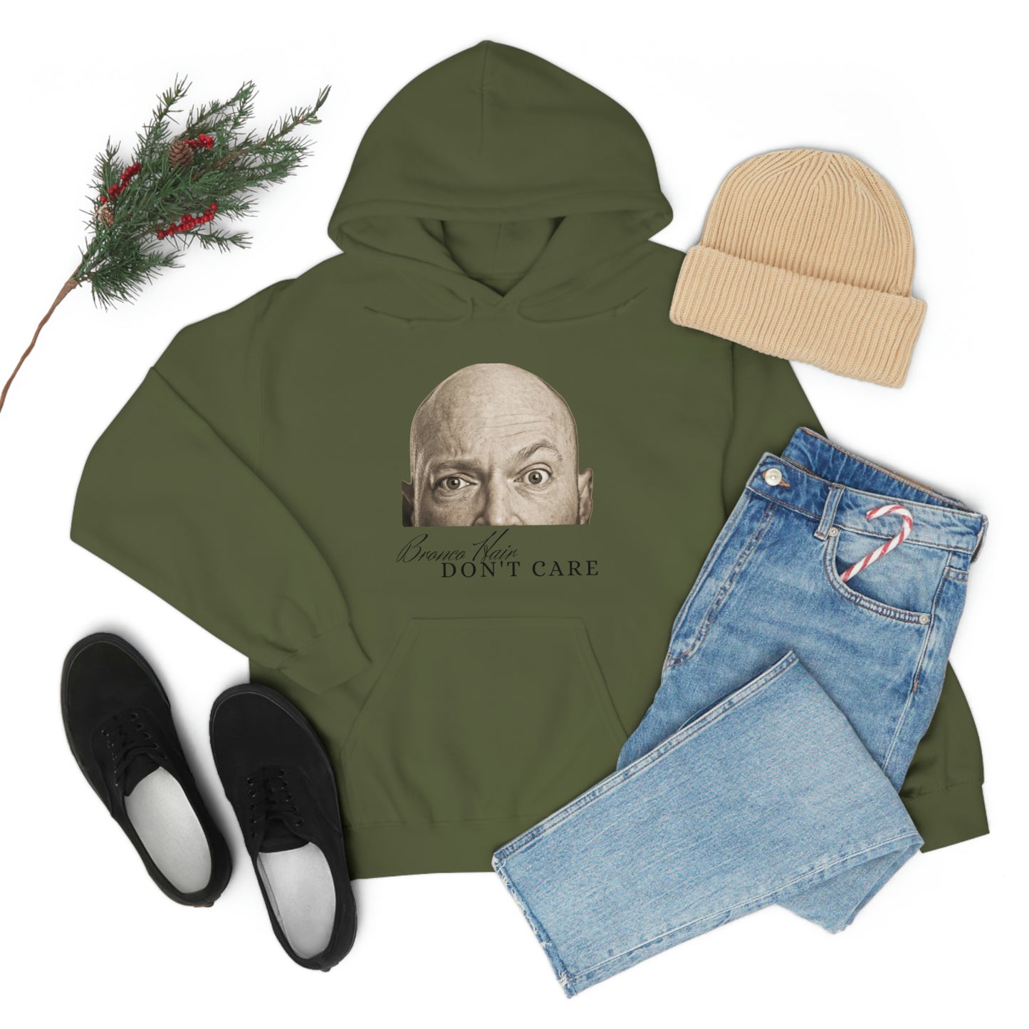Men's Bronco Hair - Heavy Blend Hooded Sweatshirt