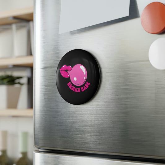 Bronco Babe - Button Magnet, Round (1 & 10 pcs)