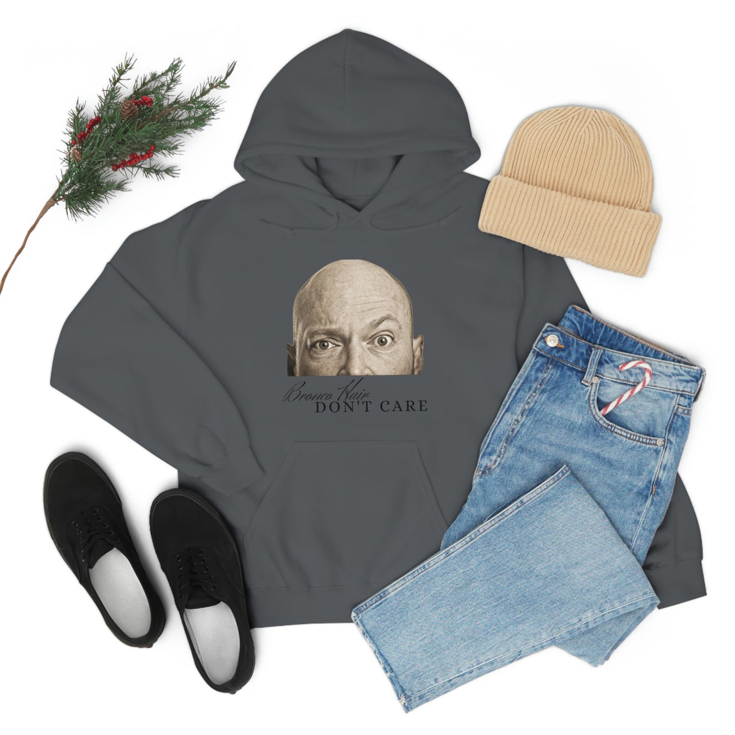 Men's Bronco Hair - Heavy Blend Hooded Sweatshirt