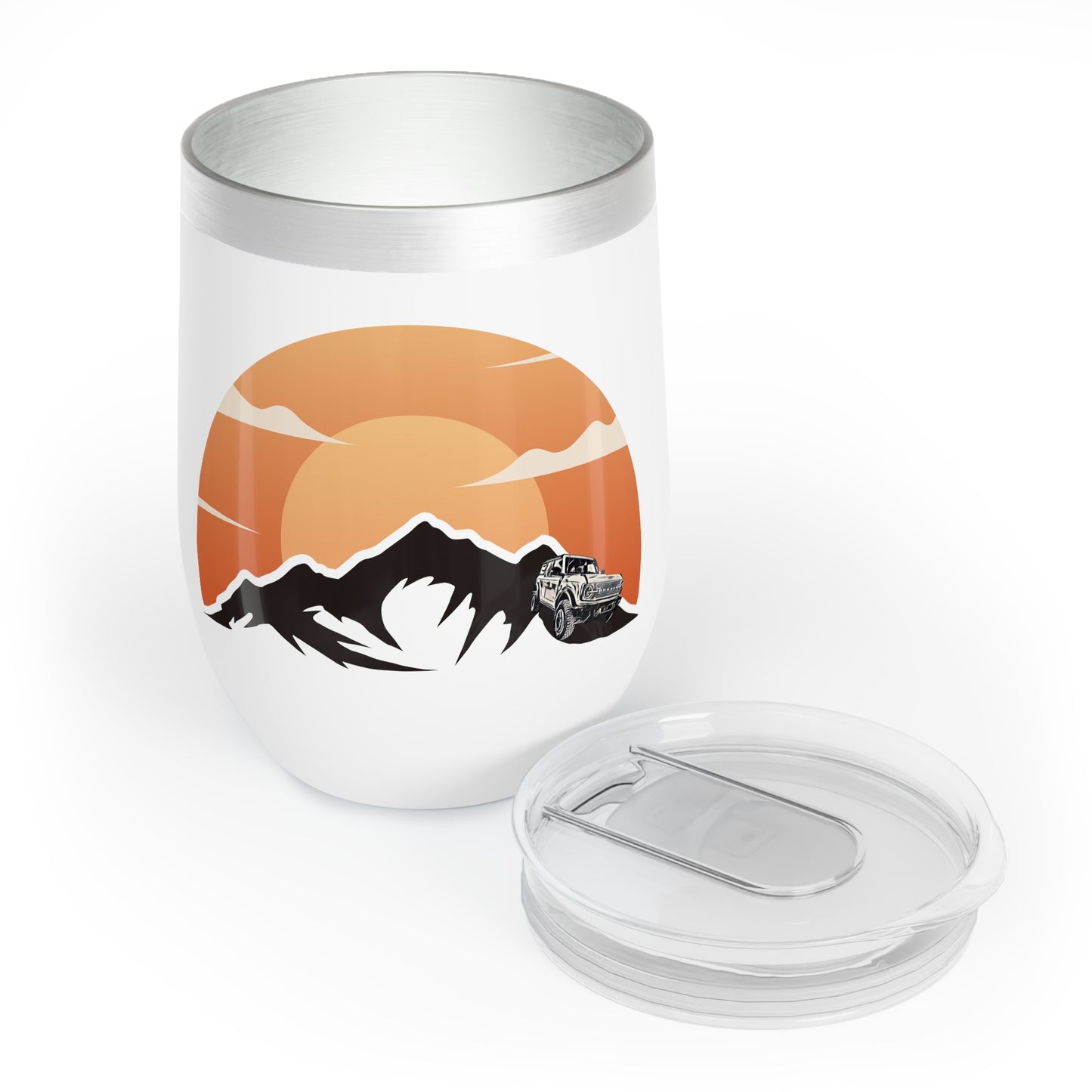 Bronco Mountainscape - Chill Wine Tumbler