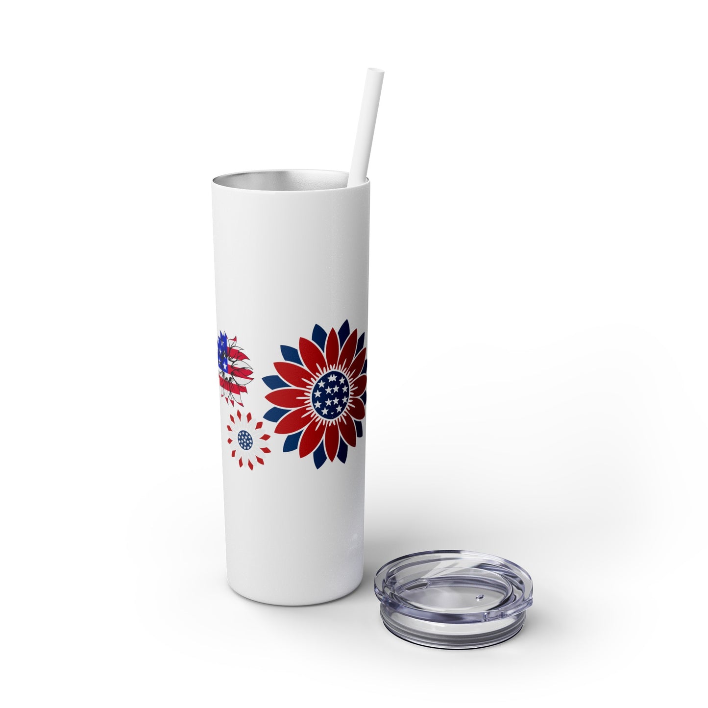 Patriot Skinny Tumbler with Straw, 20oz