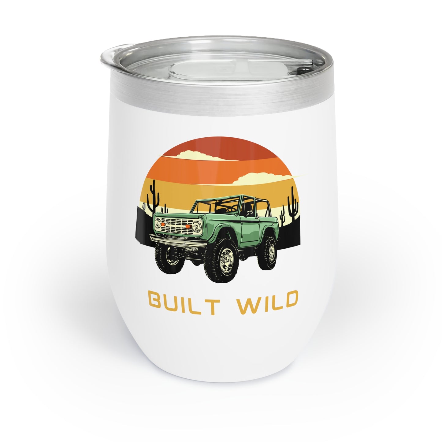Built Wild / Bronco - Chill Wine Tumbler