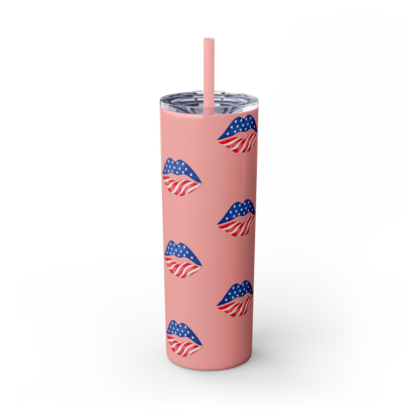 Patriot Skinny Tumbler with Straw, 20oz