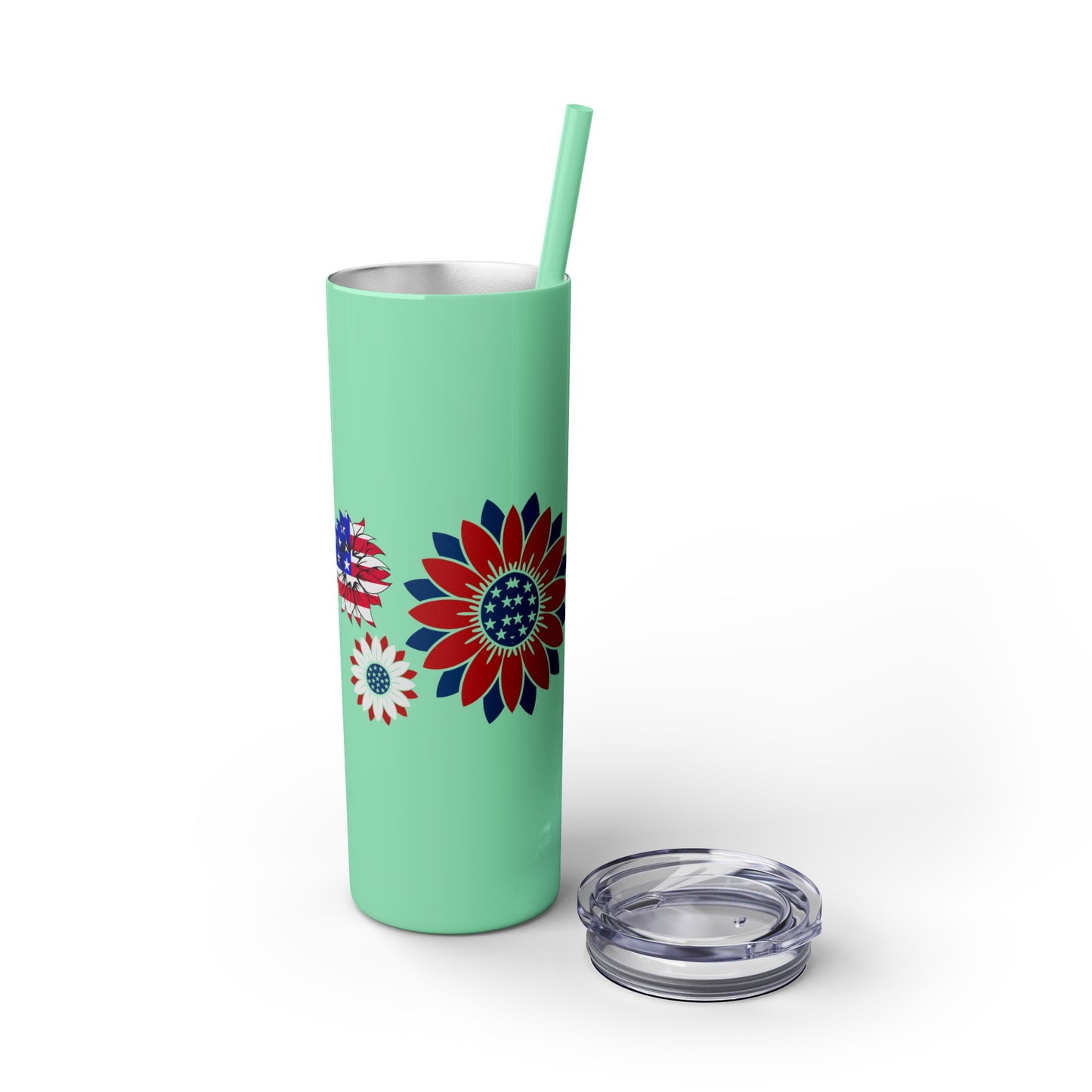 Patriot Skinny Tumbler with Straw, 20oz