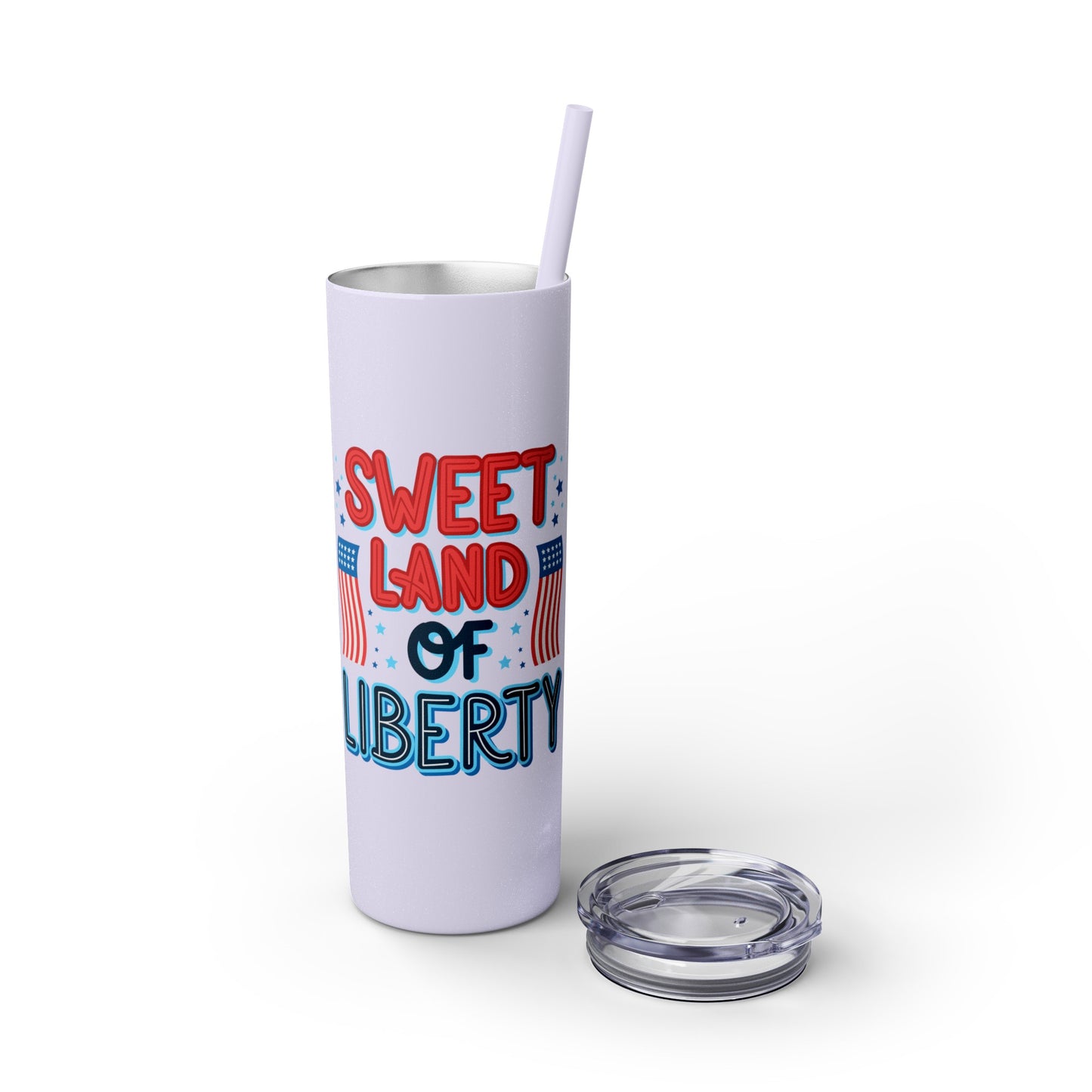 Patriot Skinny Tumbler with Straw, 20oz