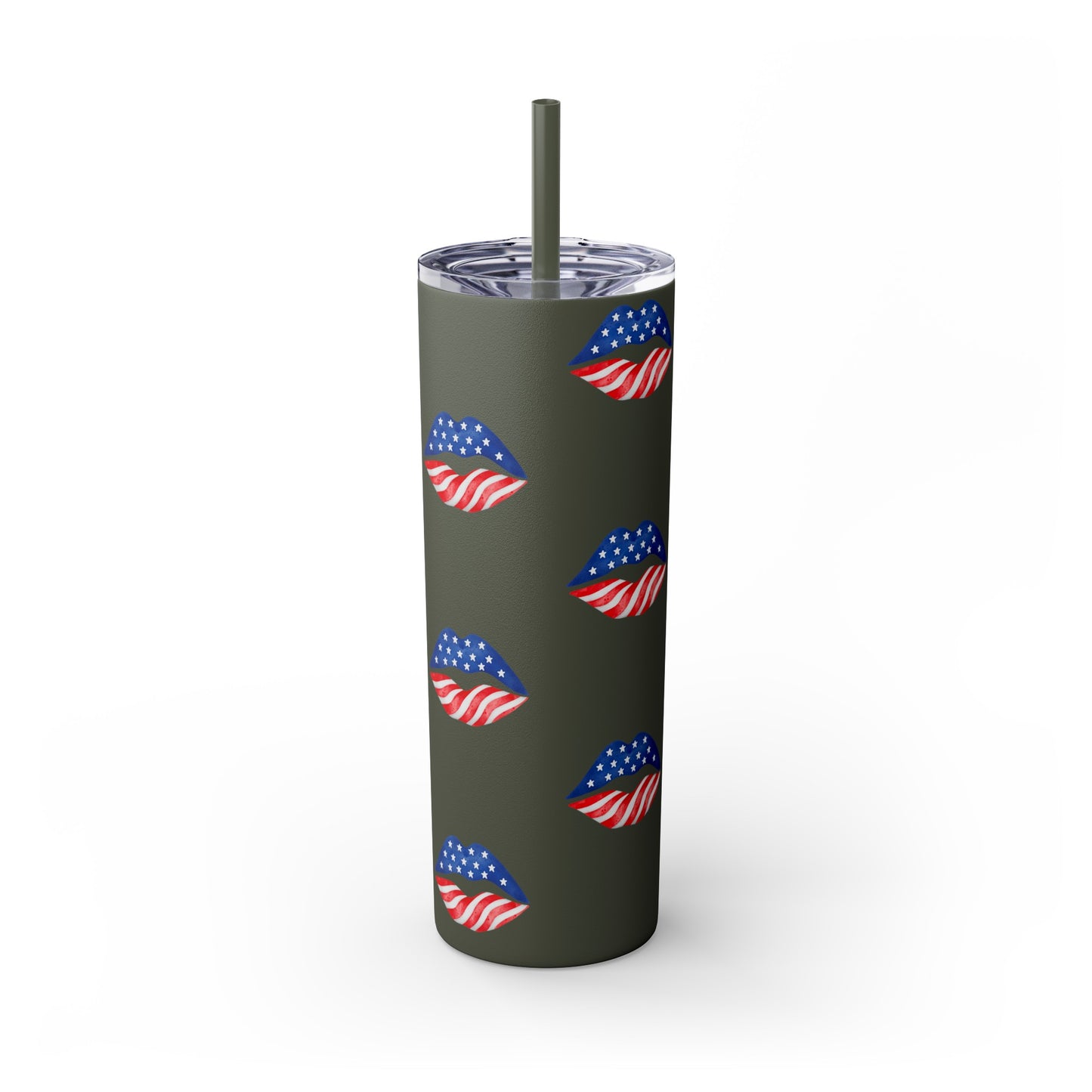 Patriot Skinny Tumbler with Straw, 20oz