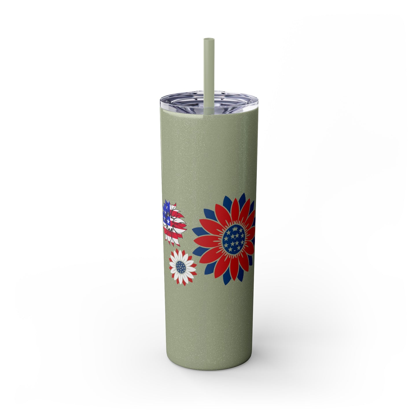 Patriot Skinny Tumbler with Straw, 20oz