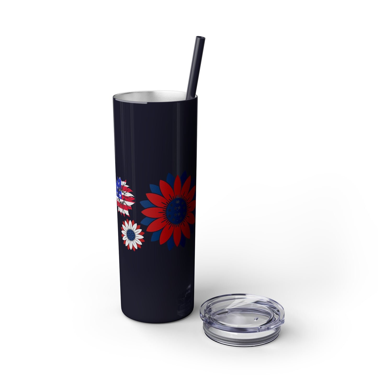Patriot Skinny Tumbler with Straw, 20oz