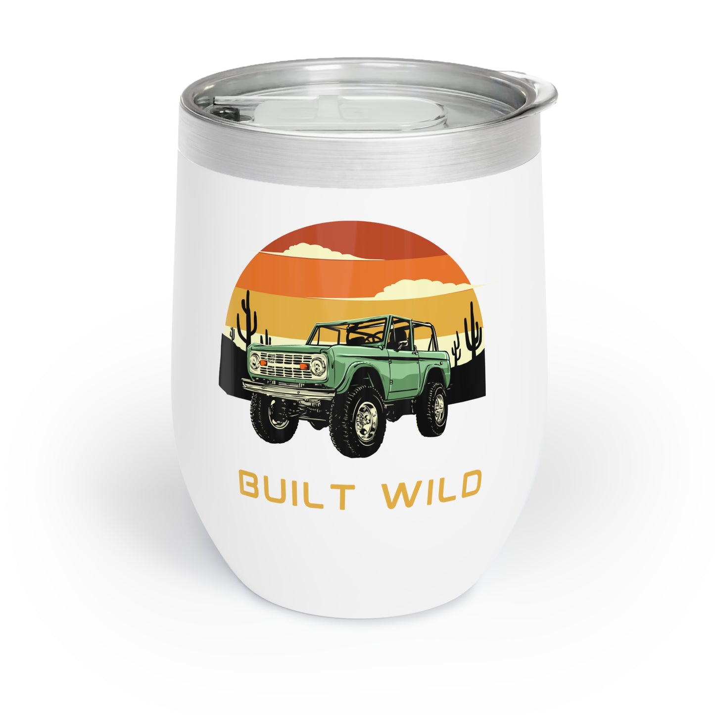 Built Wild / Bronco - Chill Wine Tumbler