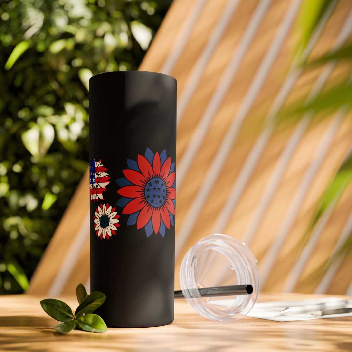 Patriot Skinny Tumbler with Straw, 20oz
