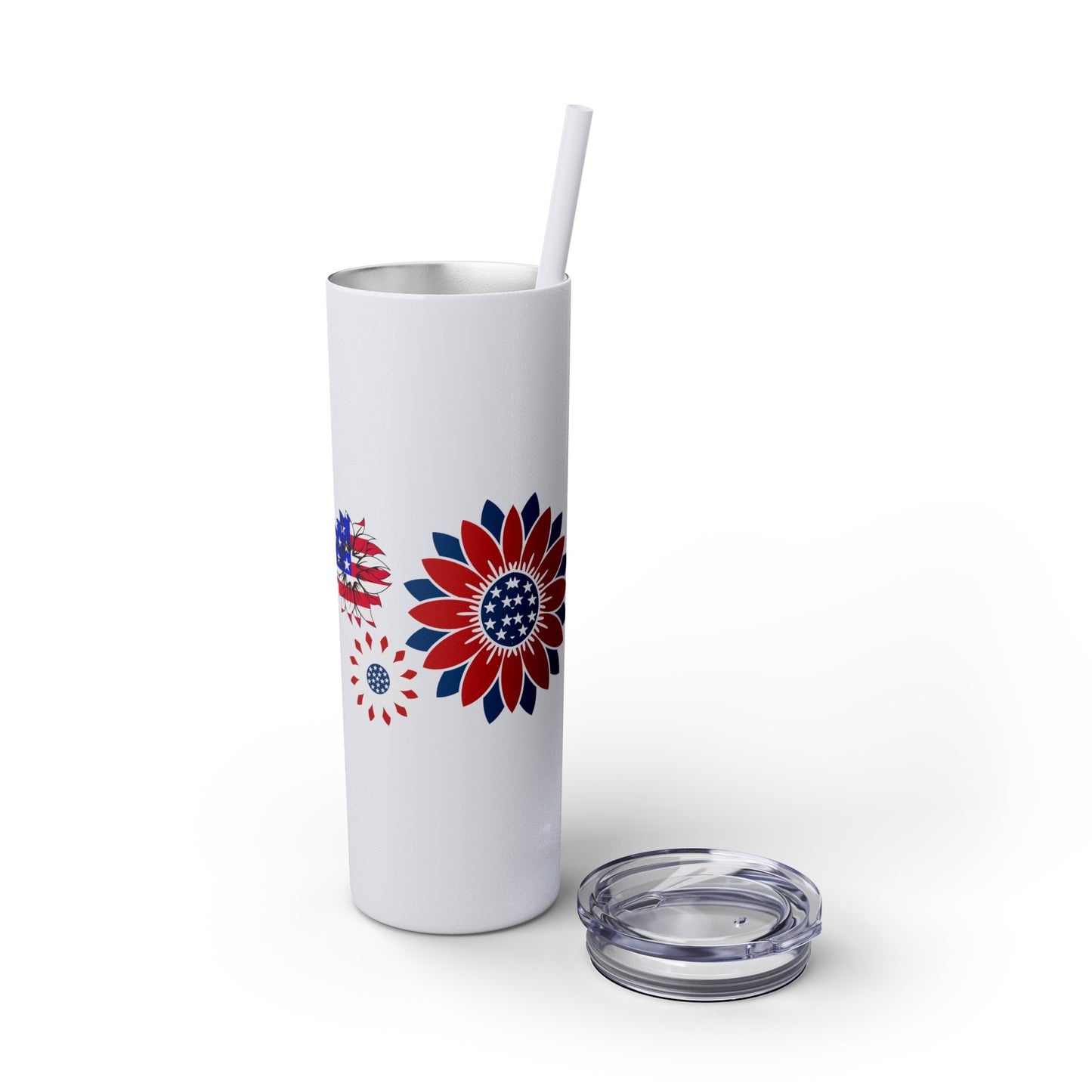 Patriot Skinny Tumbler with Straw, 20oz