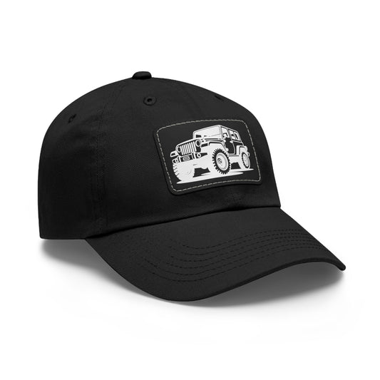Off-Road Dad Hat with Leather Patch