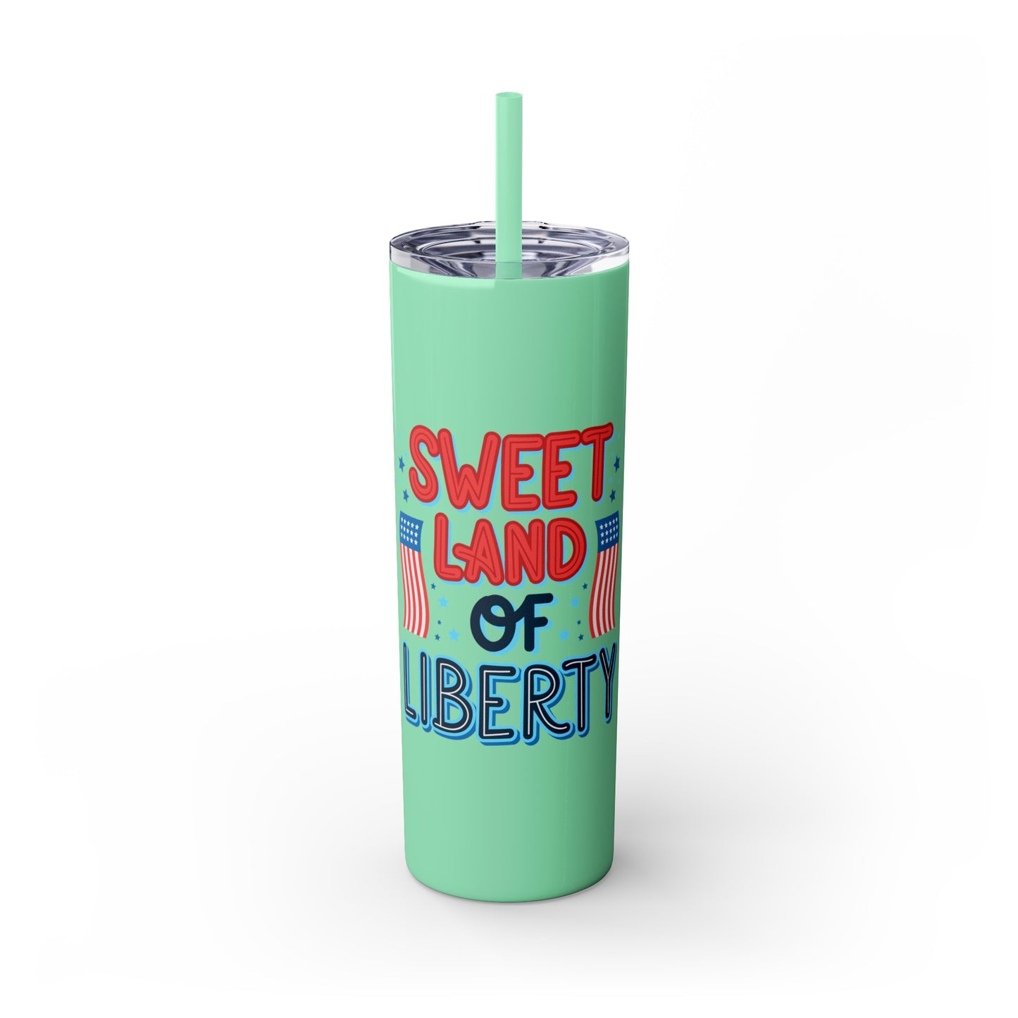 Patriot Skinny Tumbler with Straw, 20oz