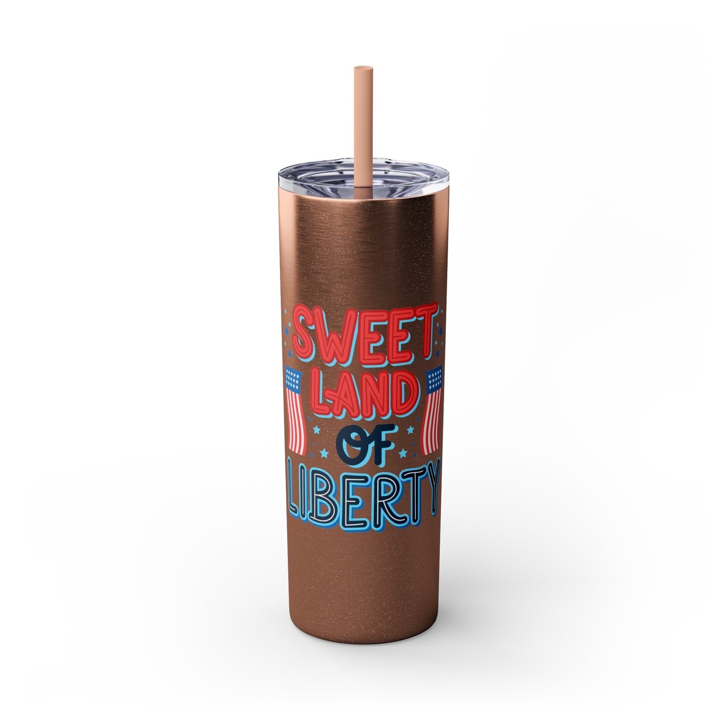 Patriot Skinny Tumbler with Straw, 20oz