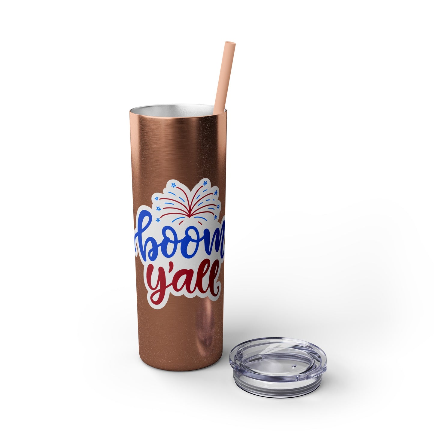Patriot Skinny Tumbler with Straw, 20oz
