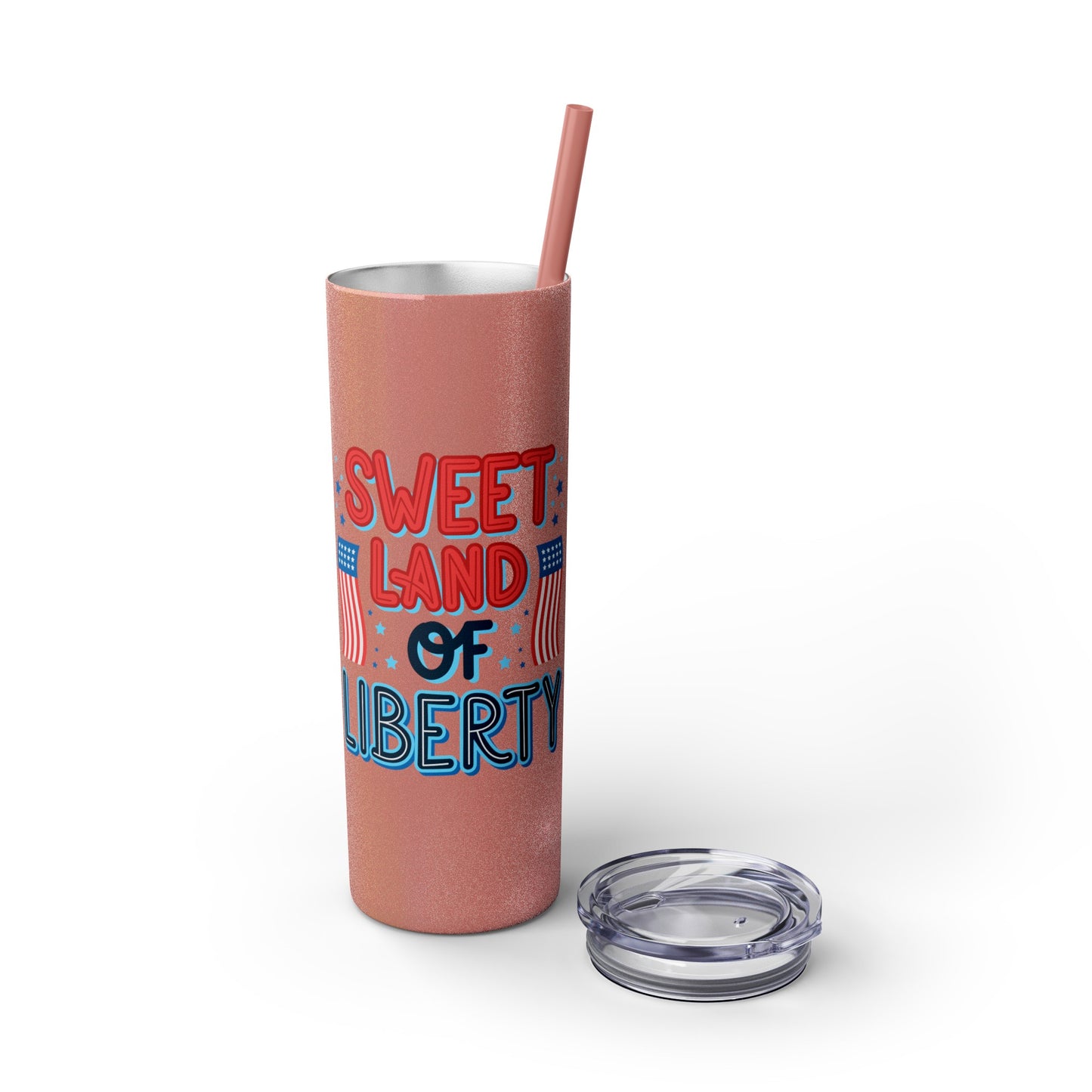 Patriot Skinny Tumbler with Straw, 20oz
