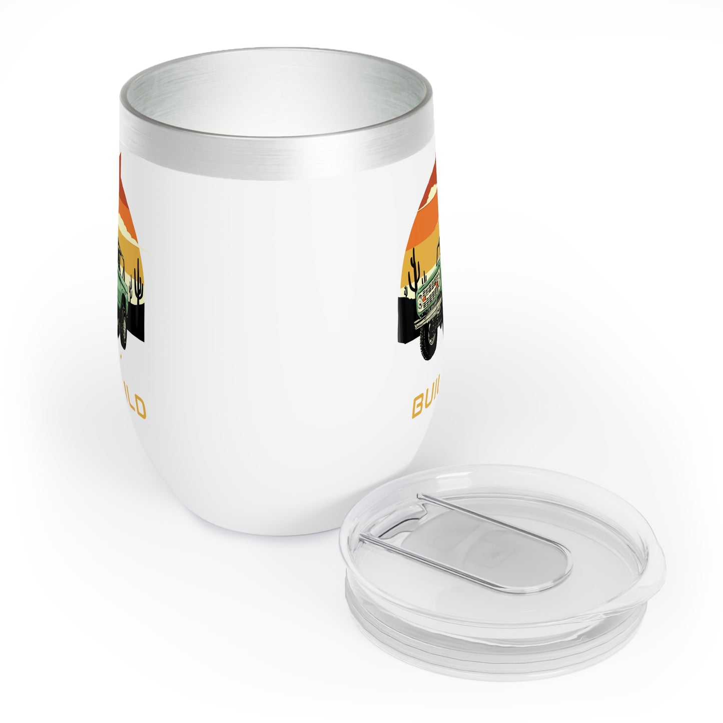 Built Wild / Bronco - Chill Wine Tumbler