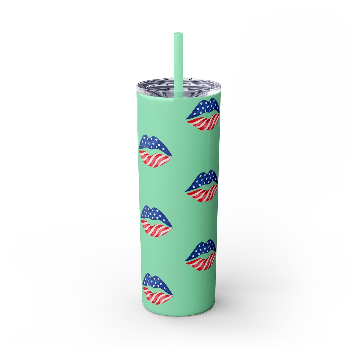 Patriot Skinny Tumbler with Straw, 20oz