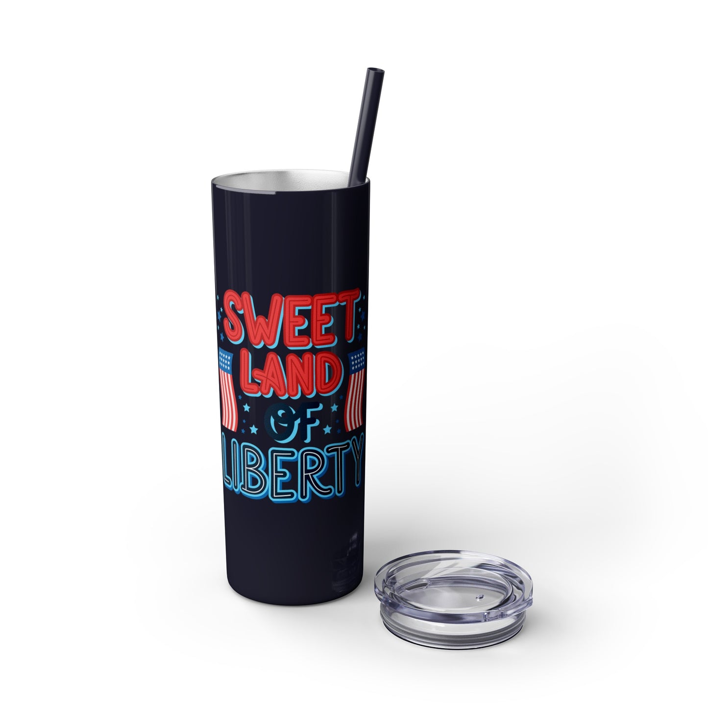 Patriot Skinny Tumbler with Straw, 20oz