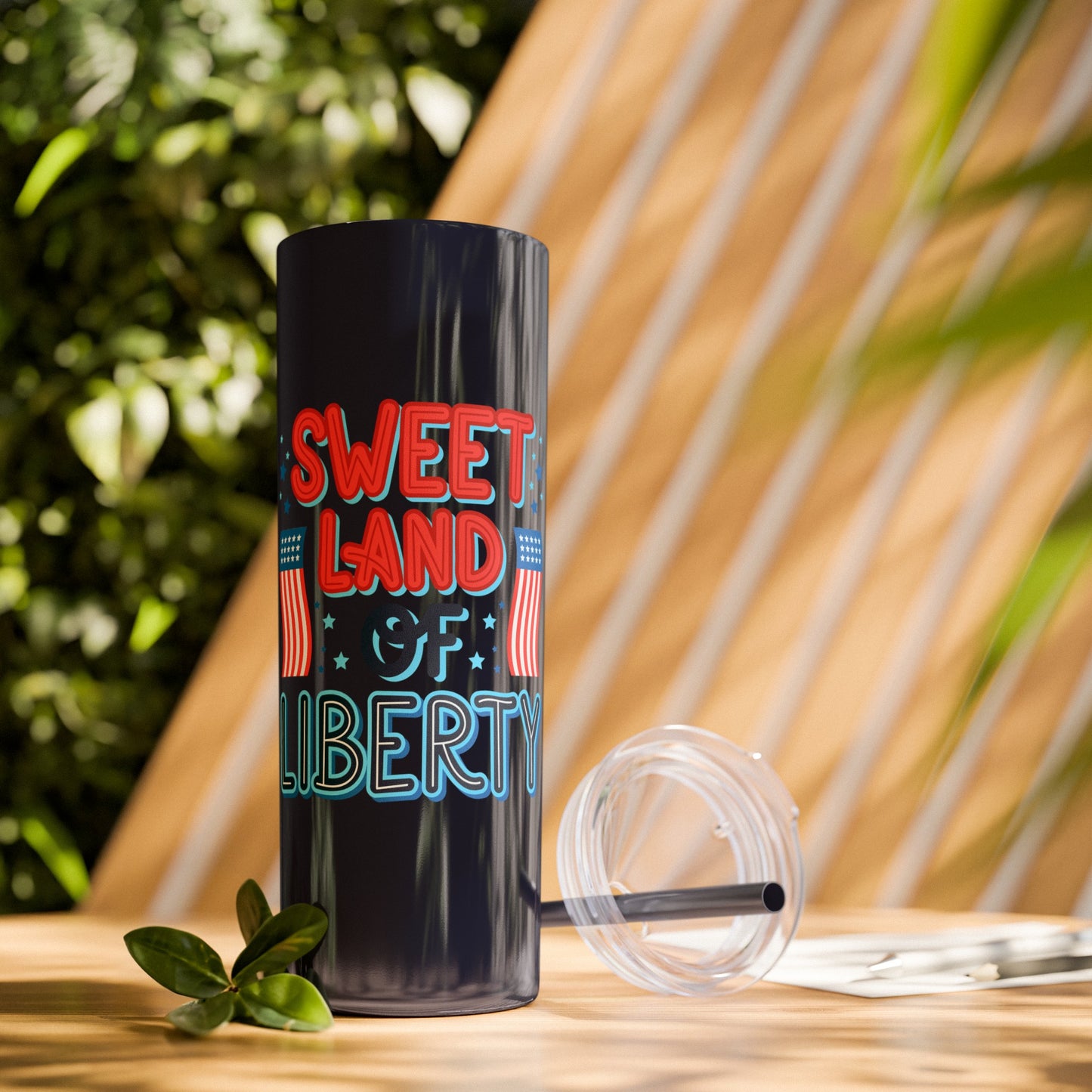 Patriot Skinny Tumbler with Straw, 20oz