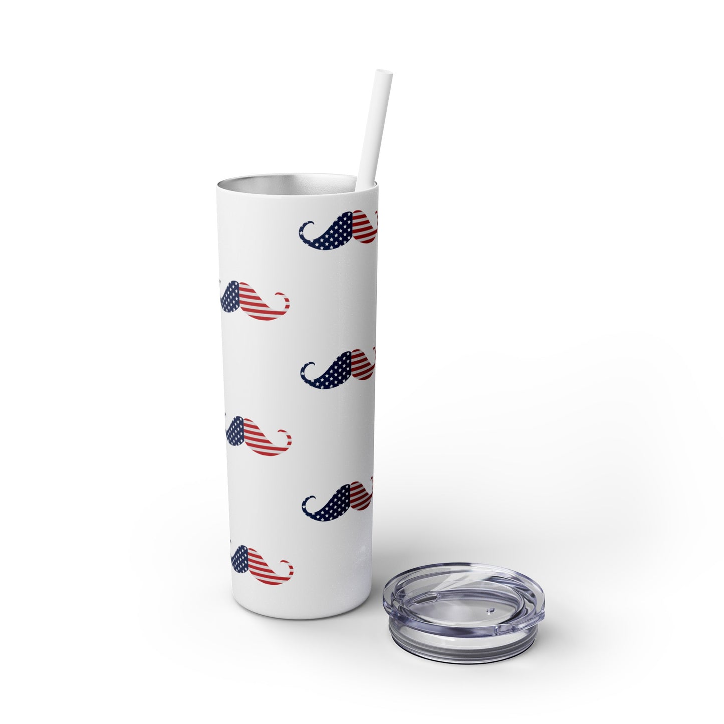 Patriot Skinny Tumbler with Straw, 20oz