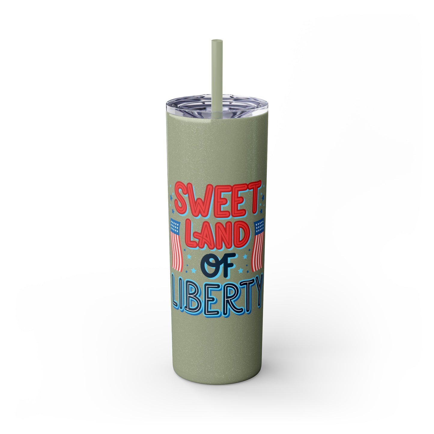 Patriot Skinny Tumbler with Straw, 20oz