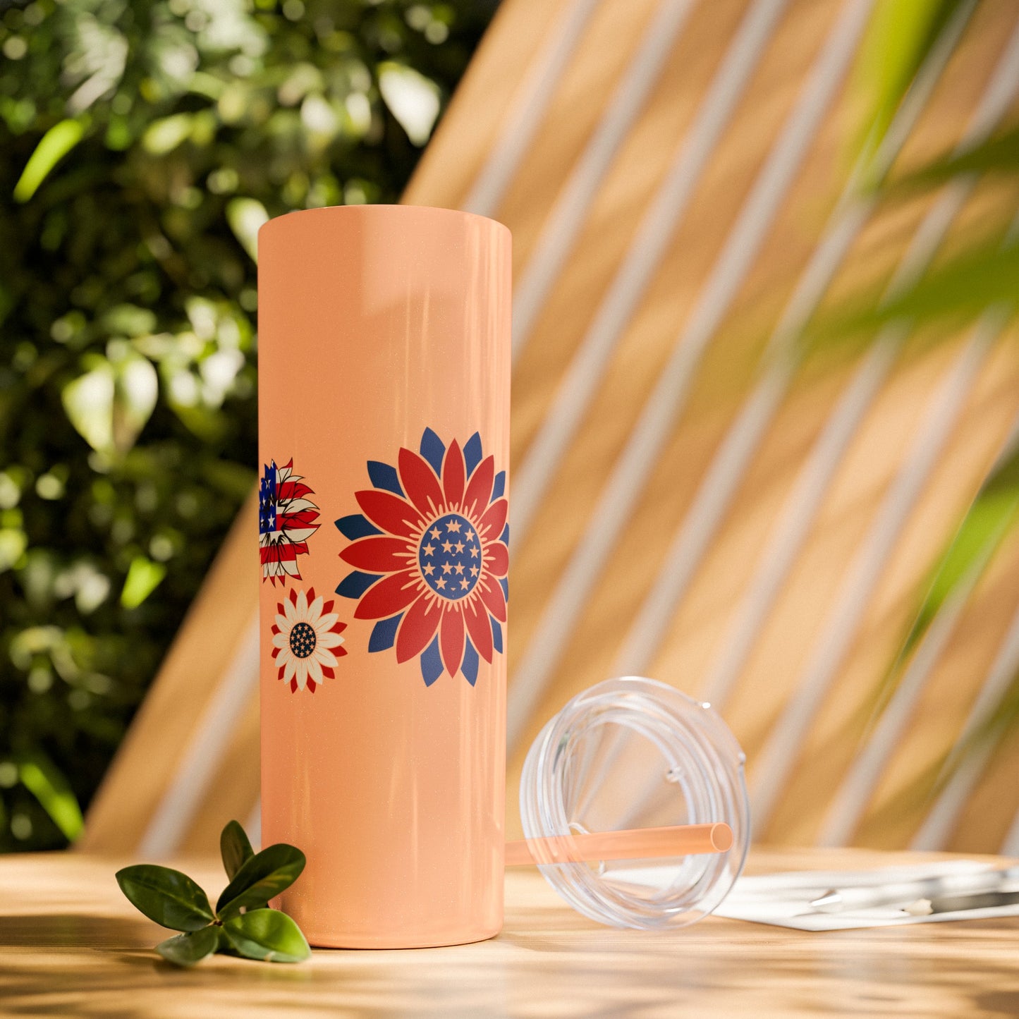 Patriot Skinny Tumbler with Straw, 20oz