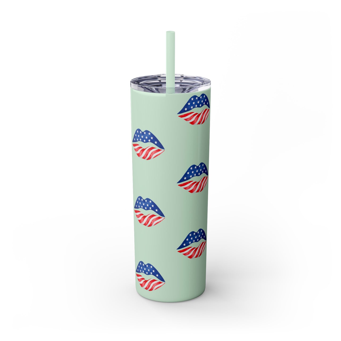 Patriot Skinny Tumbler with Straw, 20oz