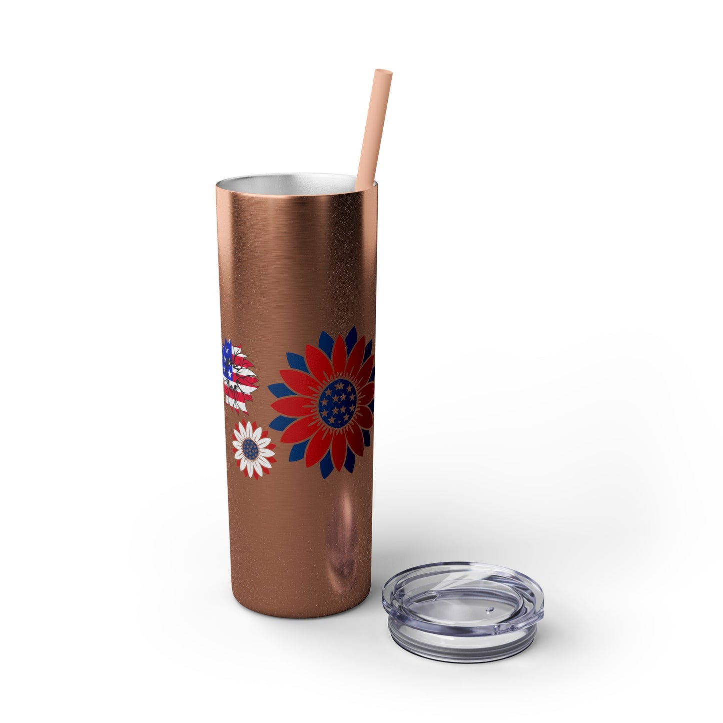 Patriot Skinny Tumbler with Straw, 20oz