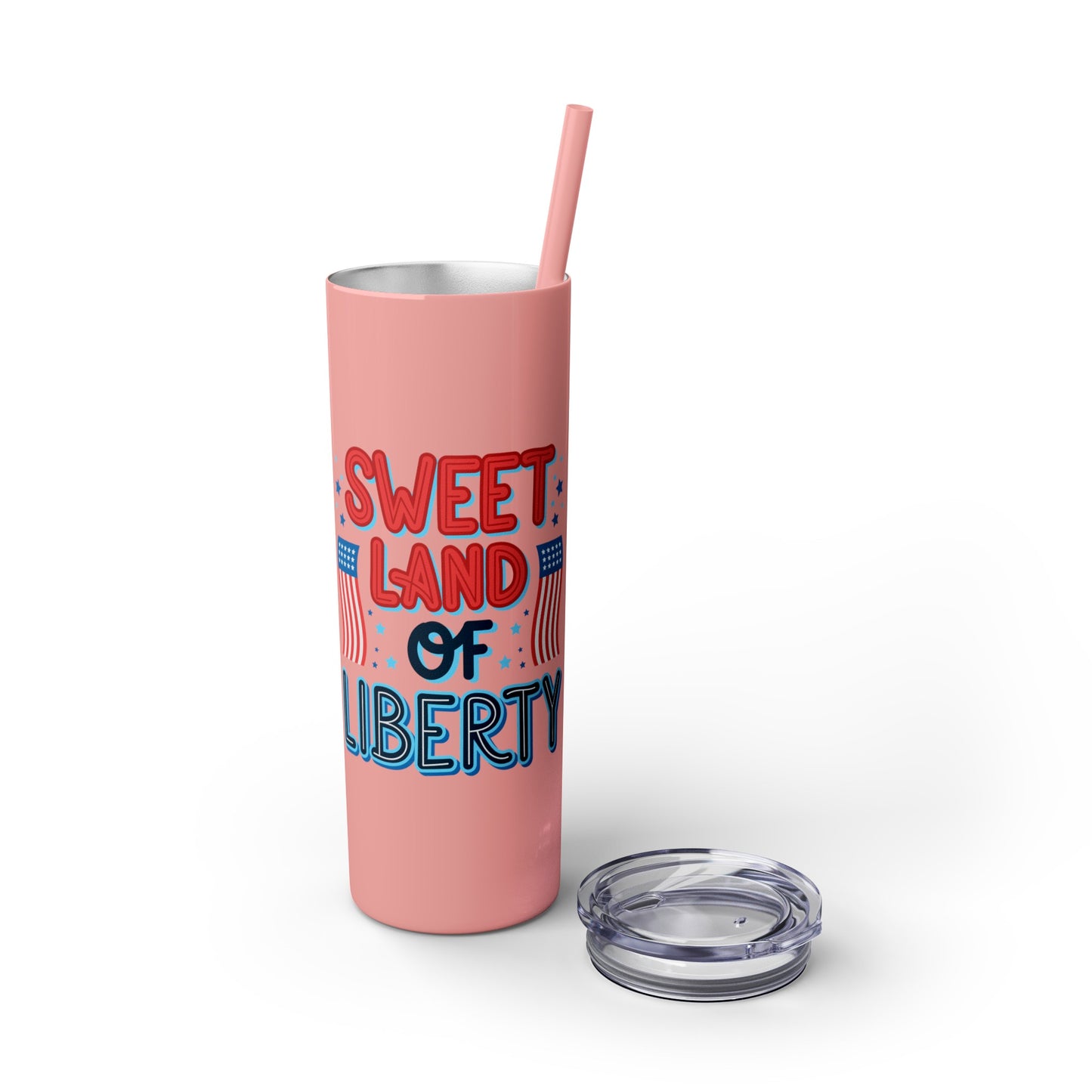 Patriot Skinny Tumbler with Straw, 20oz