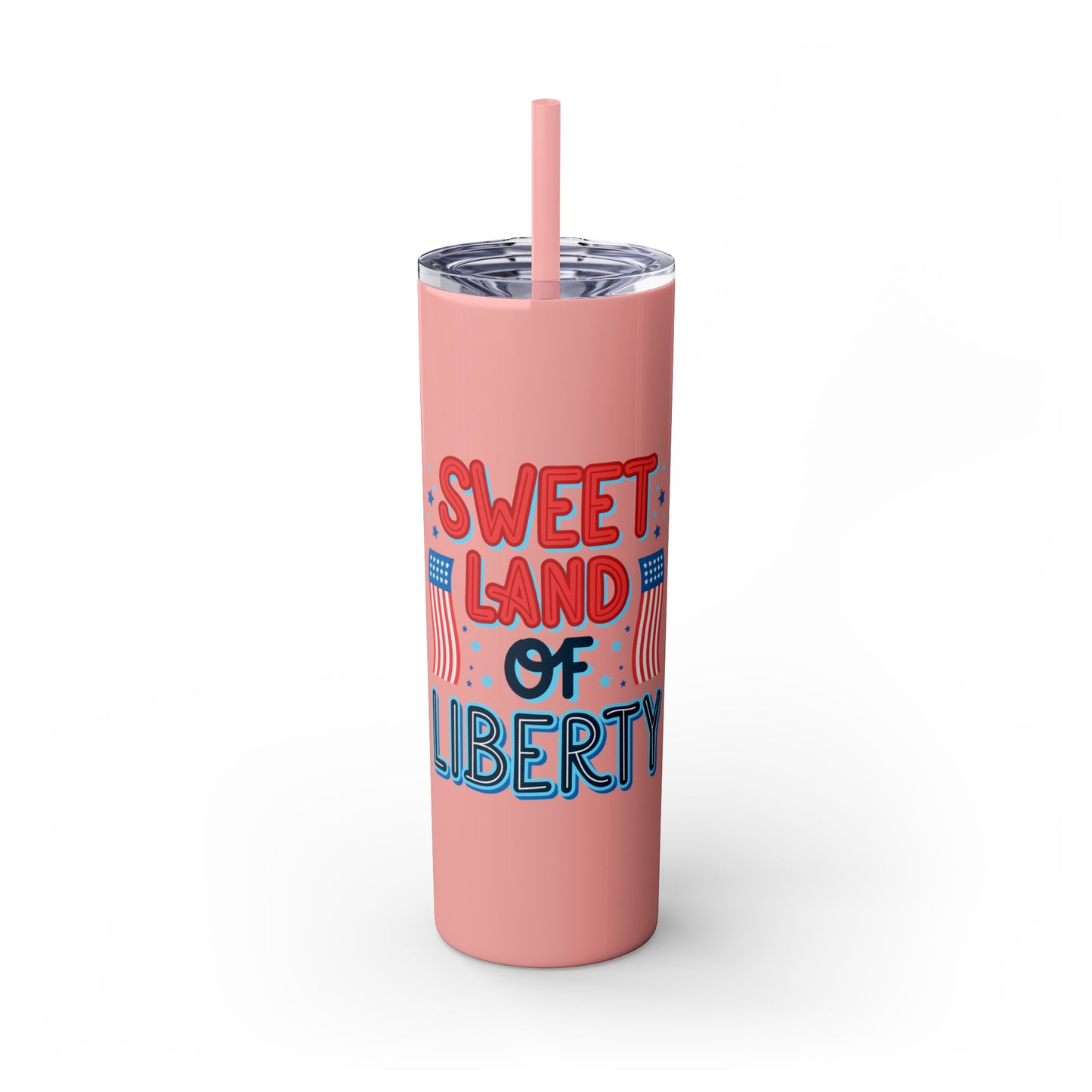 Patriot Skinny Tumbler with Straw, 20oz