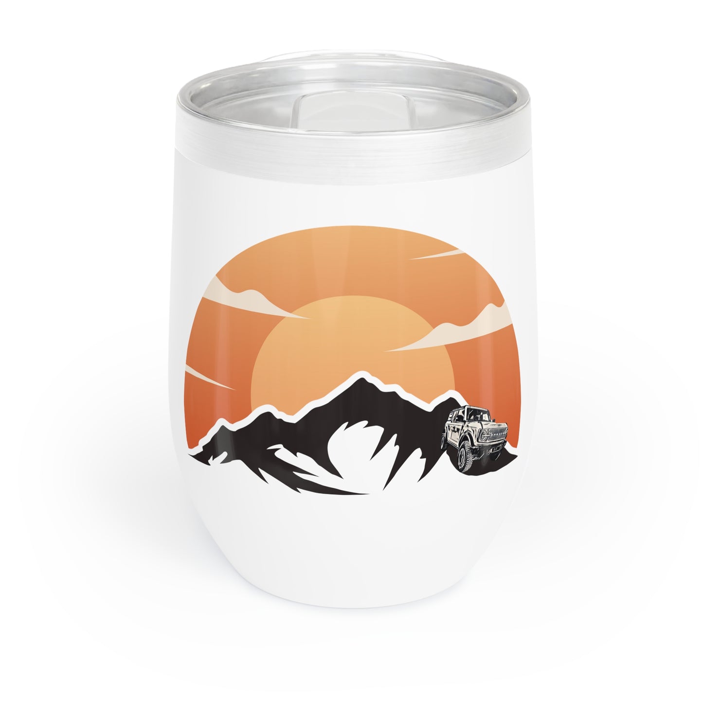 Bronco Mountainscape - Chill Wine Tumbler