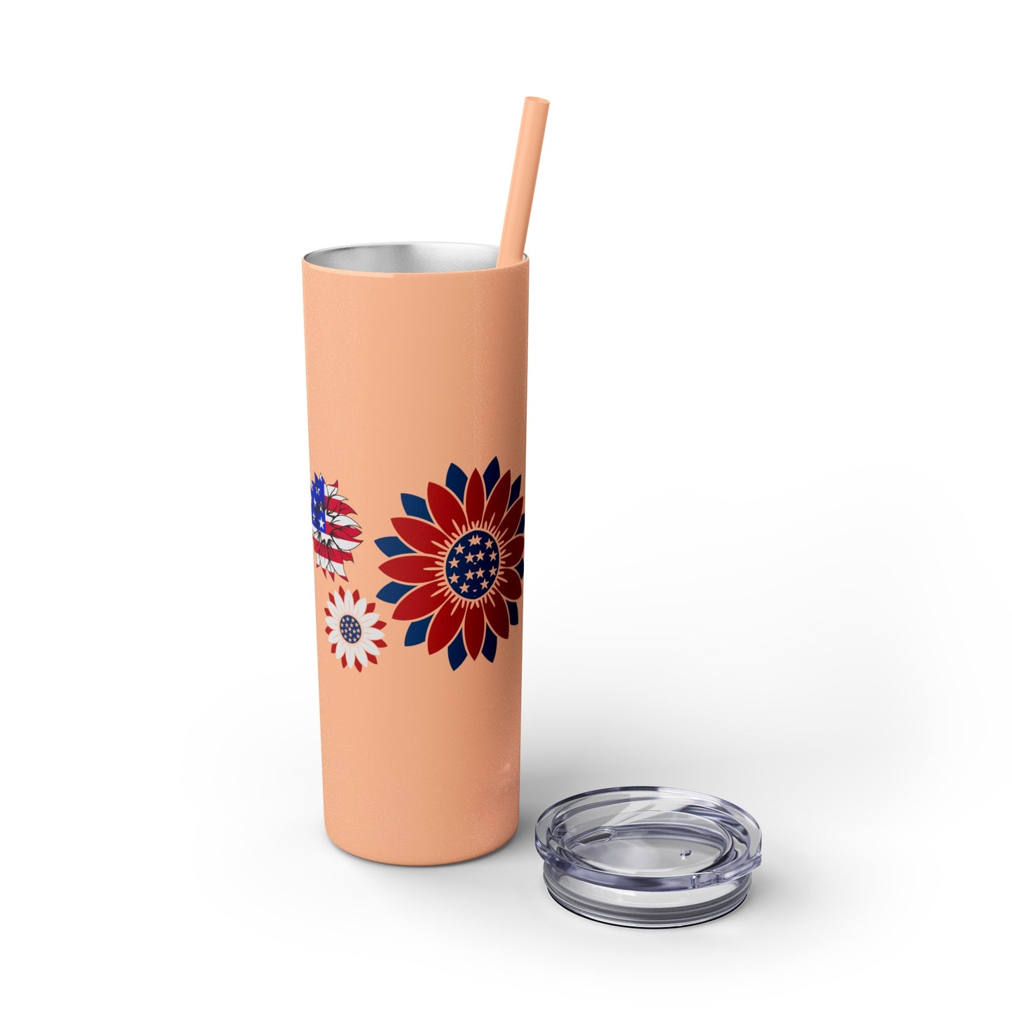 Patriot Skinny Tumbler with Straw, 20oz