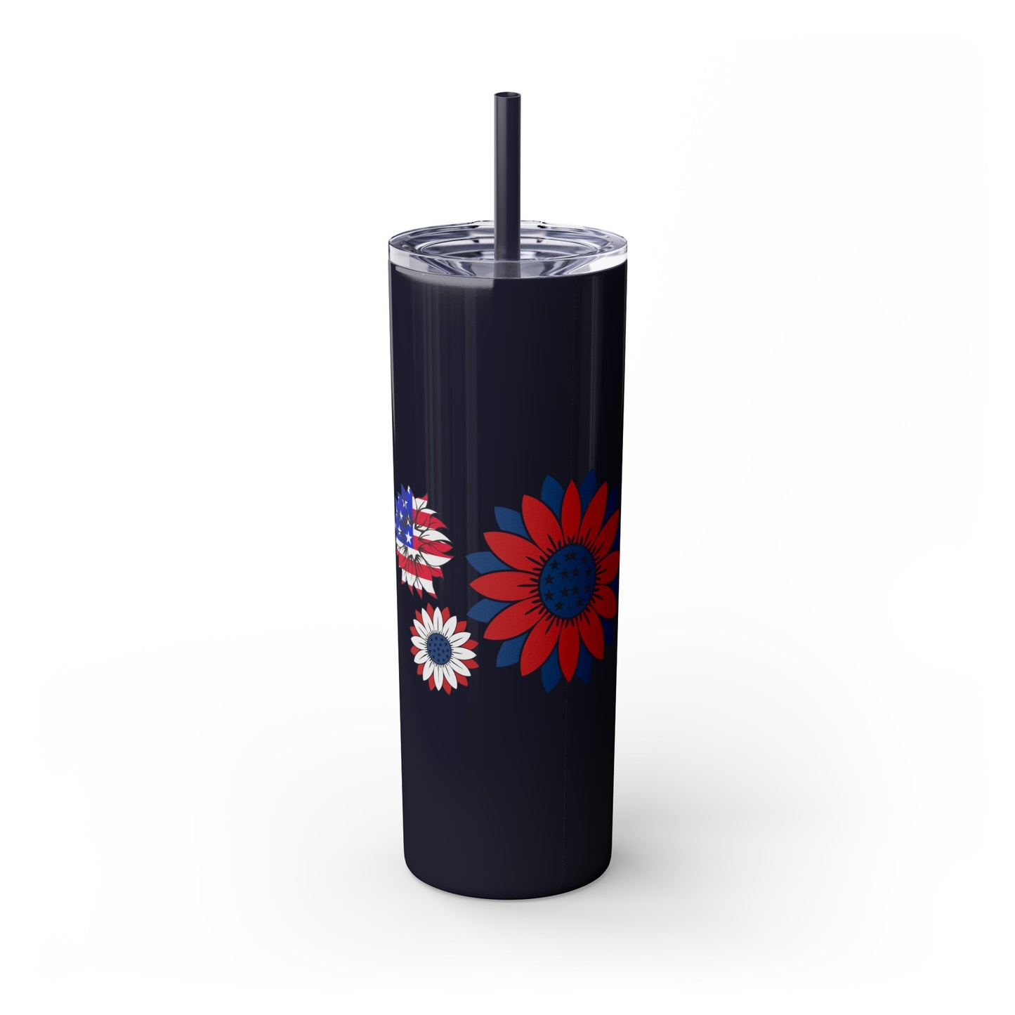 Patriot Skinny Tumbler with Straw, 20oz