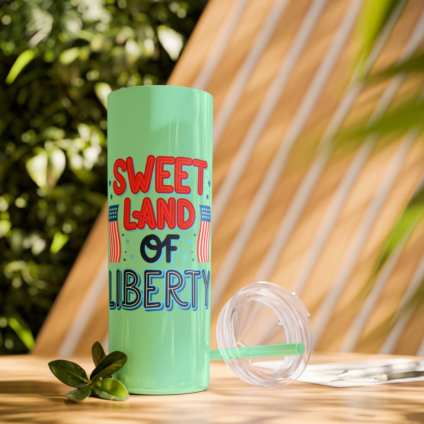 Patriot Skinny Tumbler with Straw, 20oz