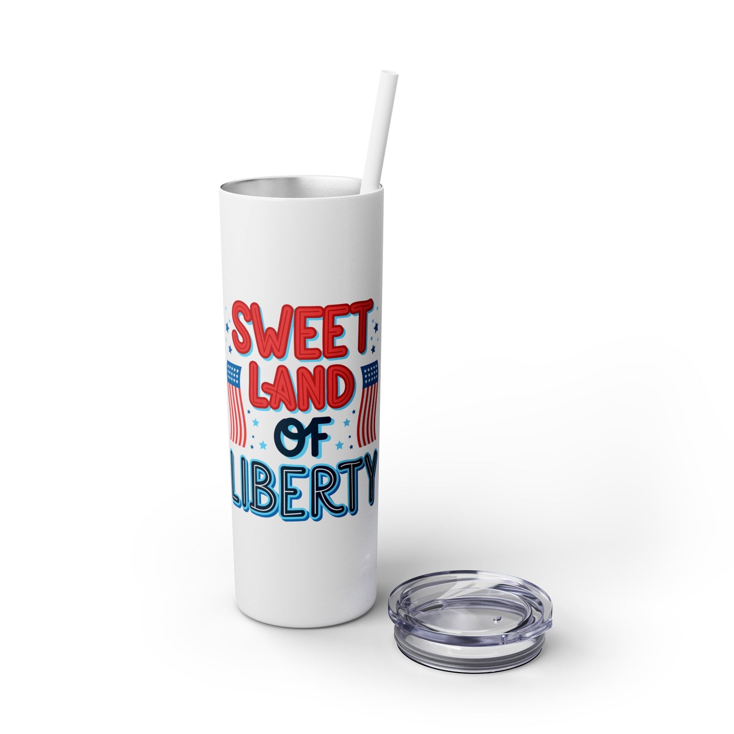 Patriot Skinny Tumbler with Straw, 20oz