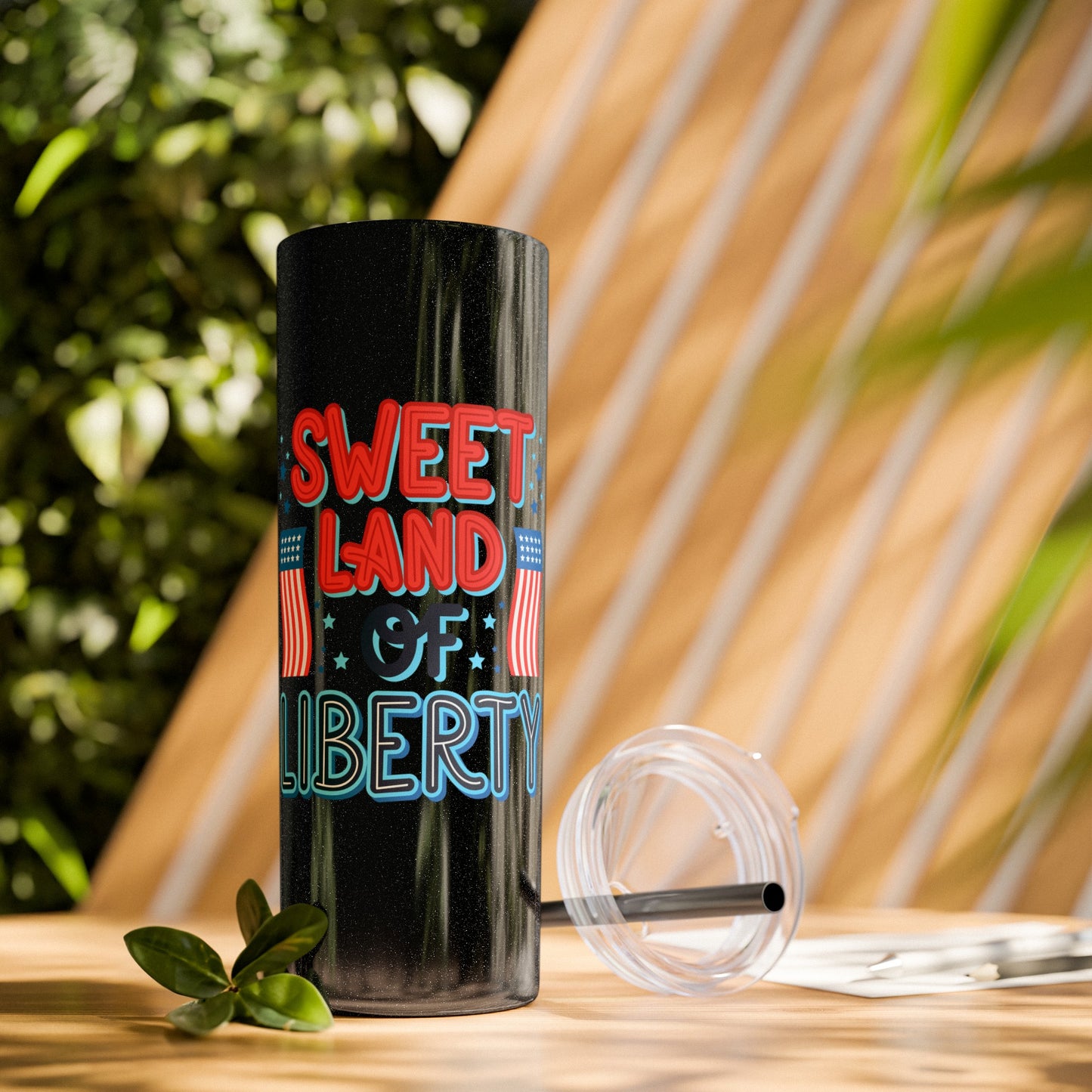 Patriot Skinny Tumbler with Straw, 20oz