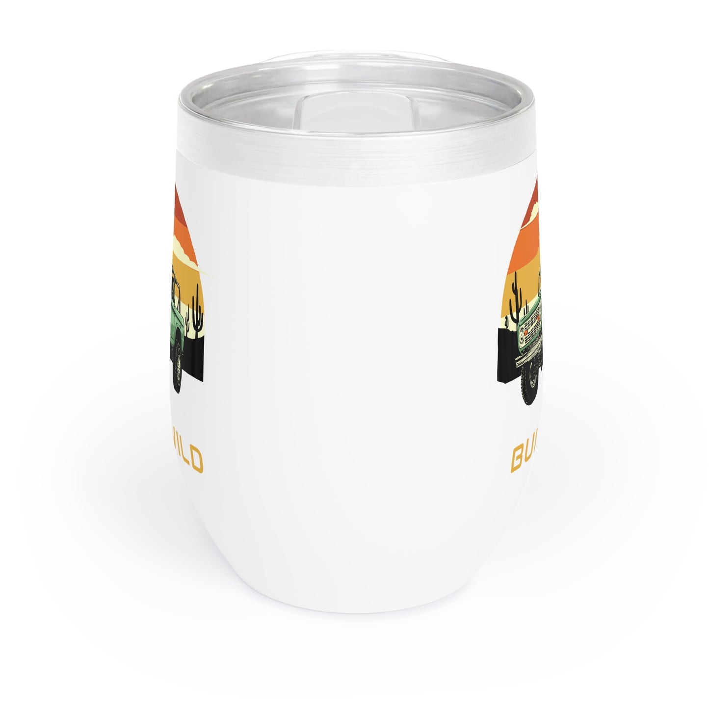 Built Wild / Bronco - Chill Wine Tumbler
