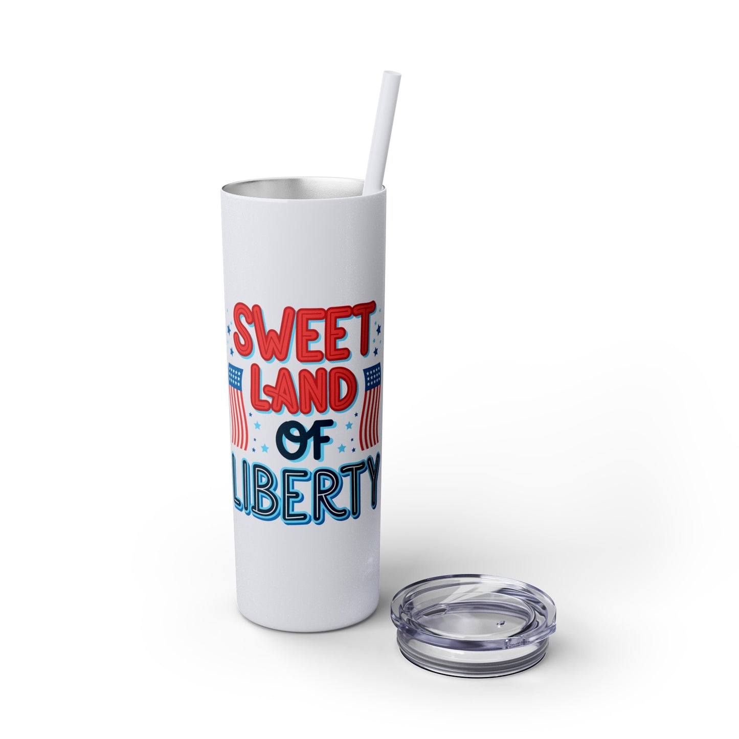 Patriot Skinny Tumbler with Straw, 20oz