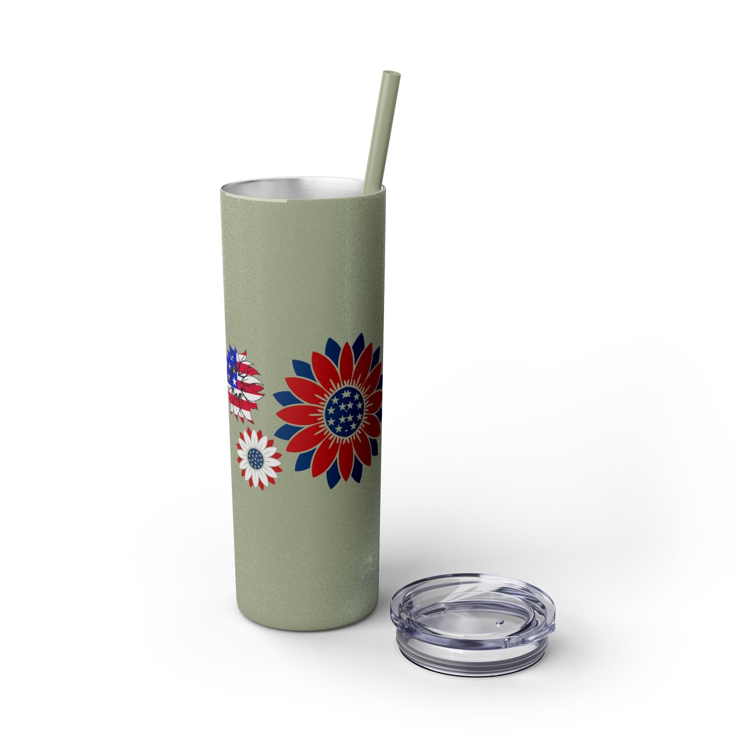 Patriot Skinny Tumbler with Straw, 20oz
