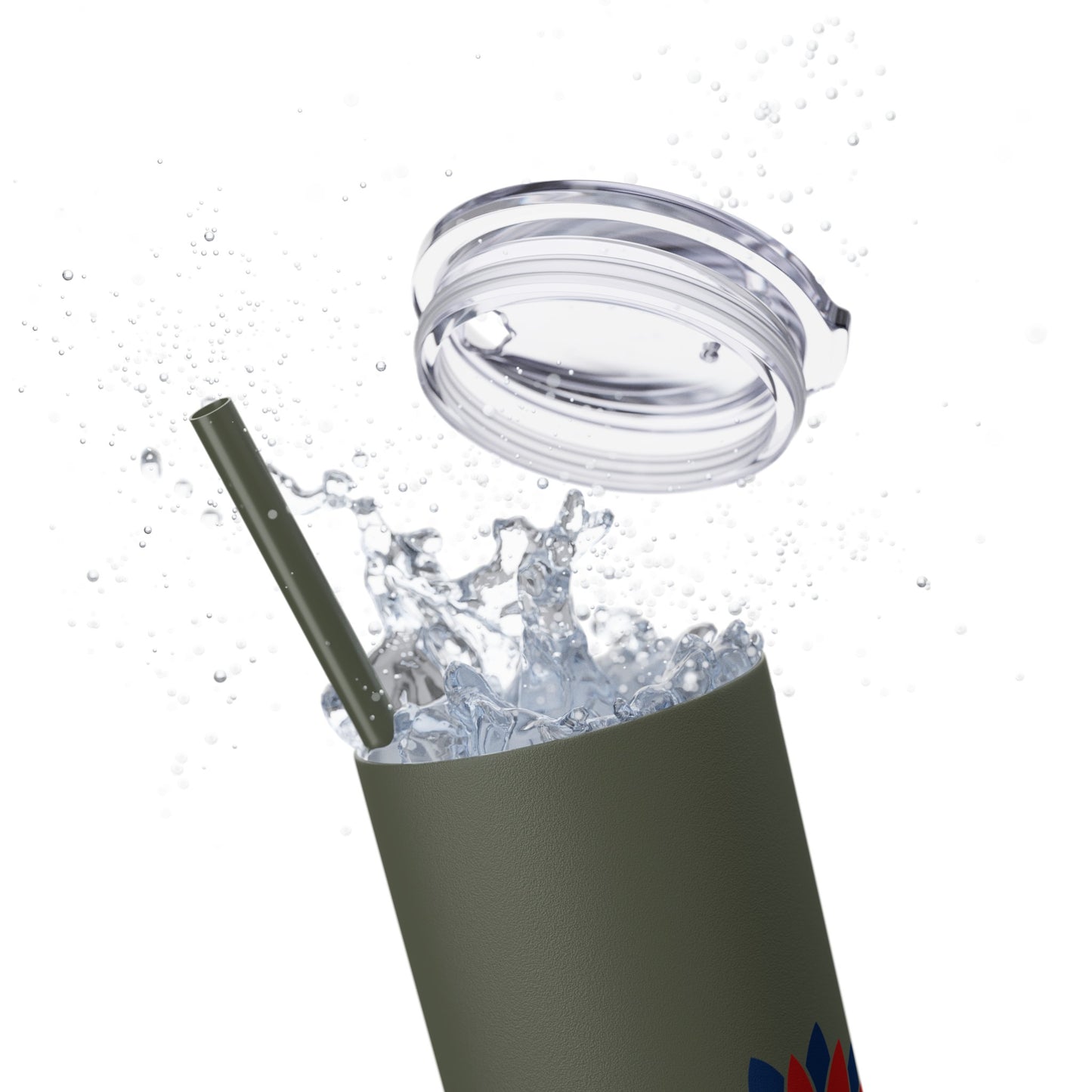 Patriot Skinny Tumbler with Straw, 20oz
