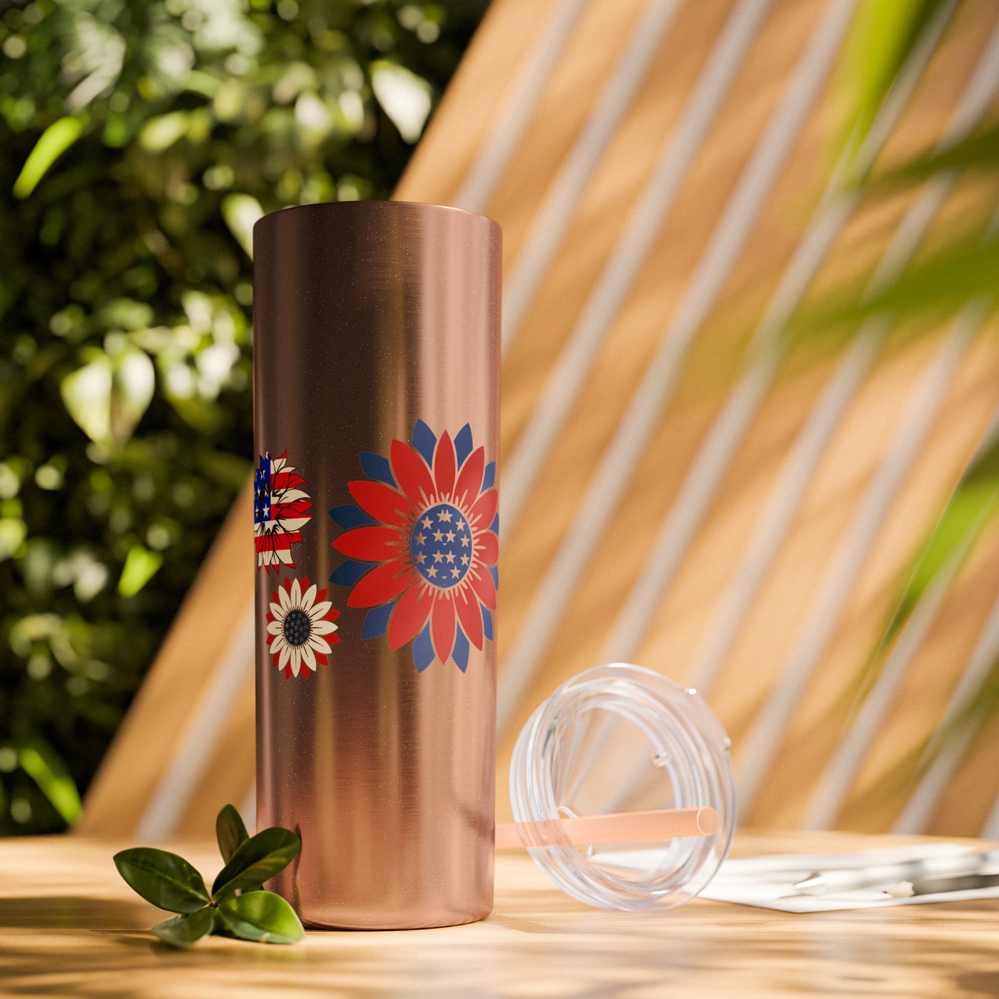 Patriot Skinny Tumbler with Straw, 20oz