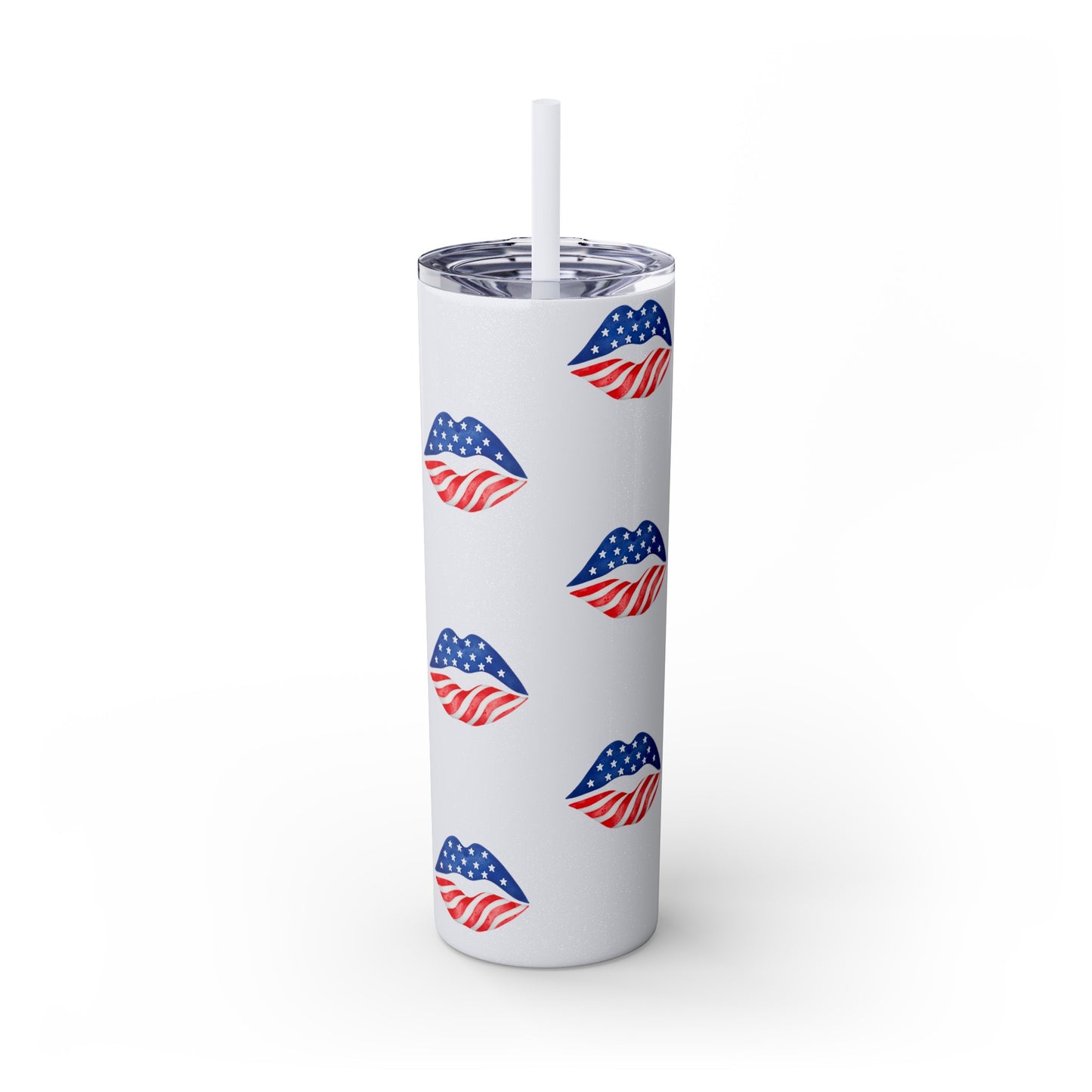 Patriot Skinny Tumbler with Straw, 20oz