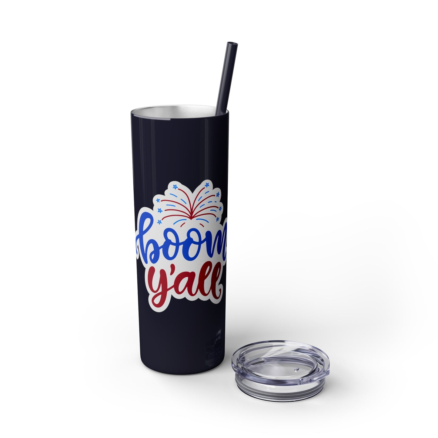 Patriot Skinny Tumbler with Straw, 20oz