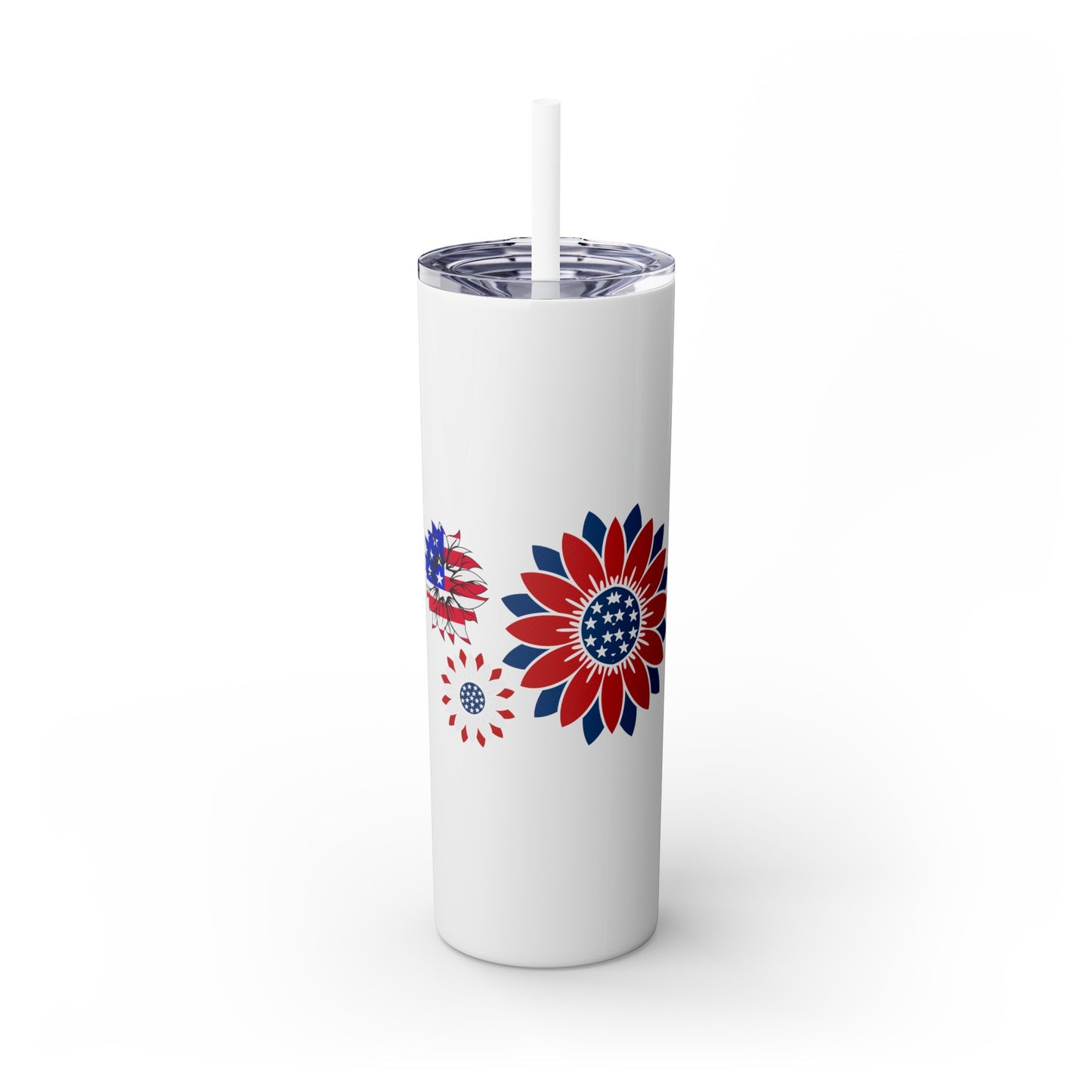 Patriot Skinny Tumbler with Straw, 20oz