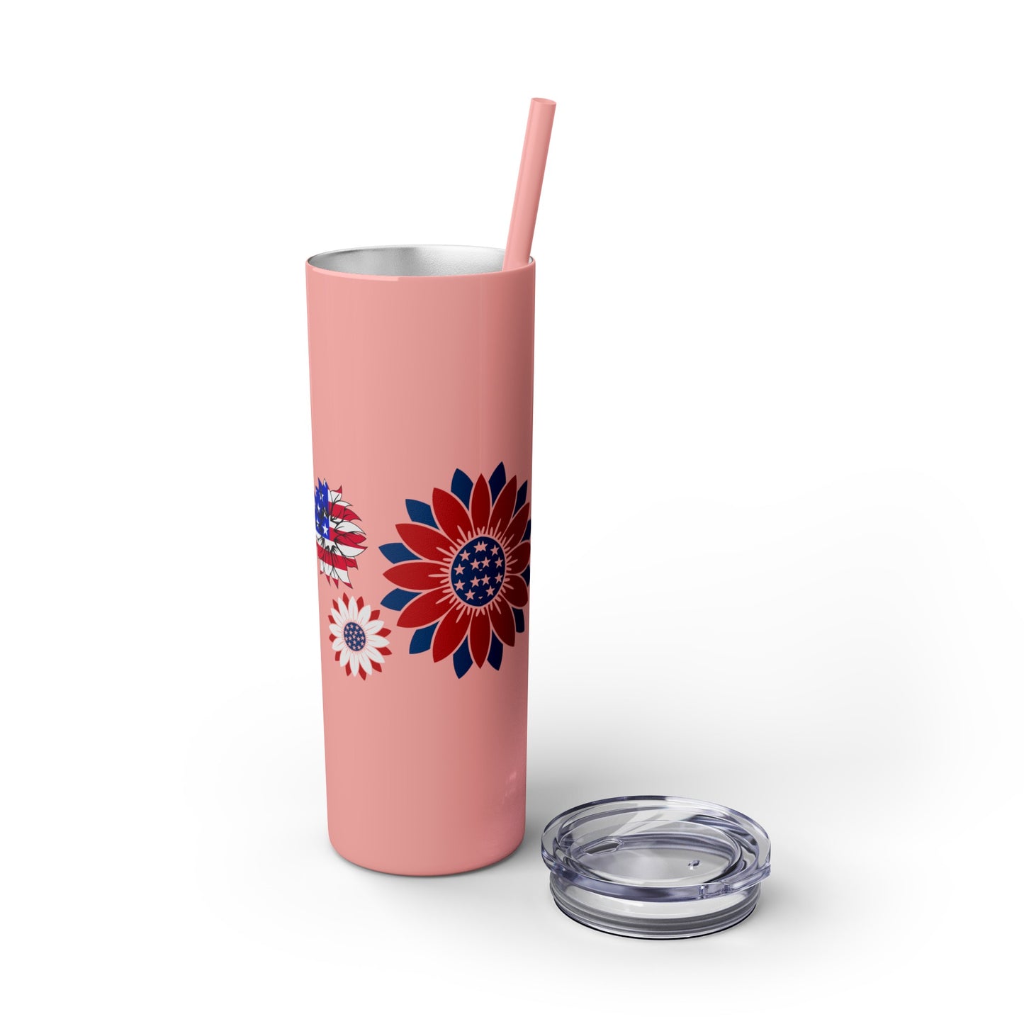 Patriot Skinny Tumbler with Straw, 20oz